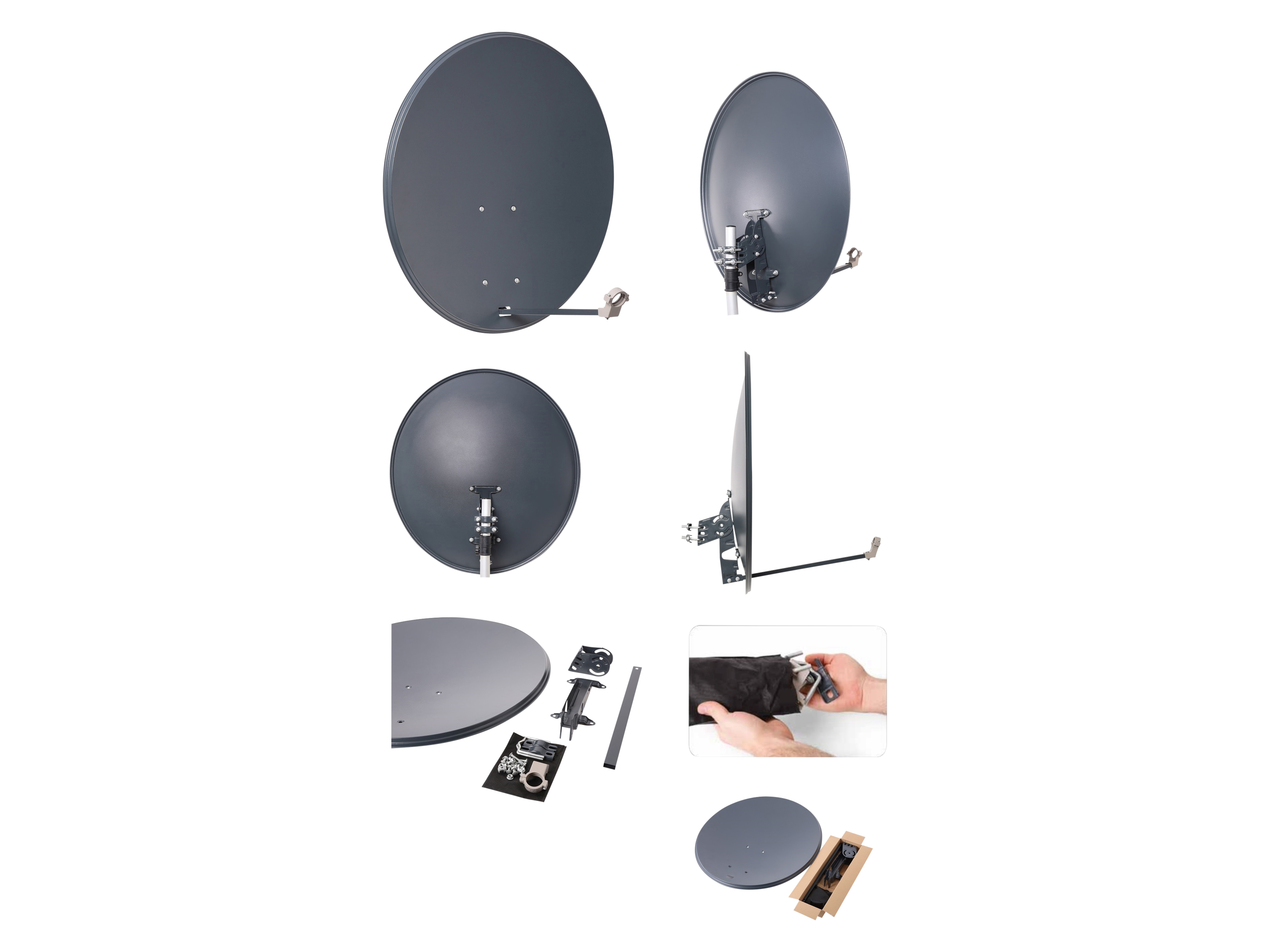RED OPTICUM SAT-Antenne X80, Stahl, anthrazit, 80 cm RED OPTICUM SAT-Antenne X80, Stahl, anthrazit, 80 cm