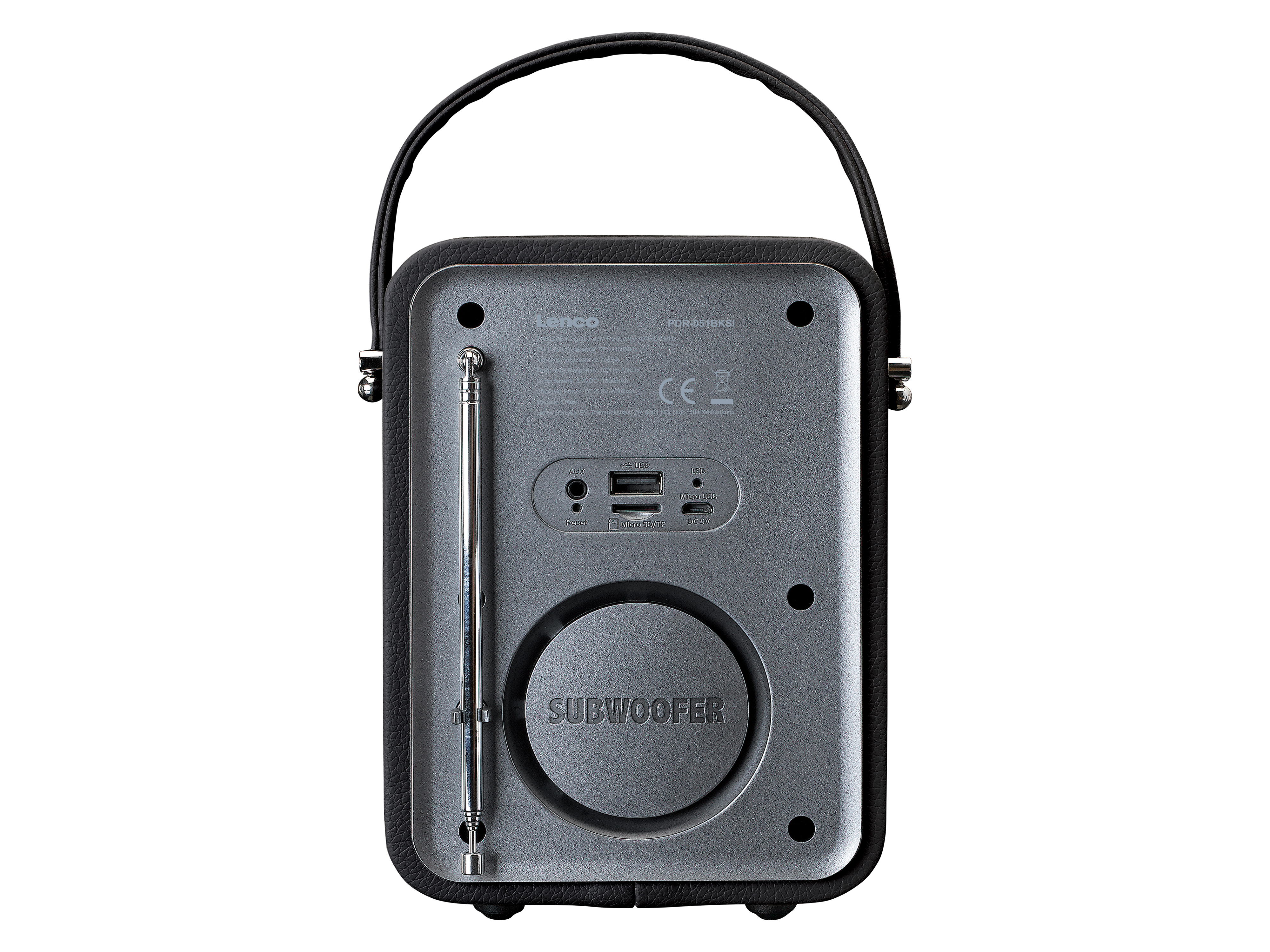 LENCO UKW Radio, tragbar, CD-Player, USB-Wiedergabe, schwarz