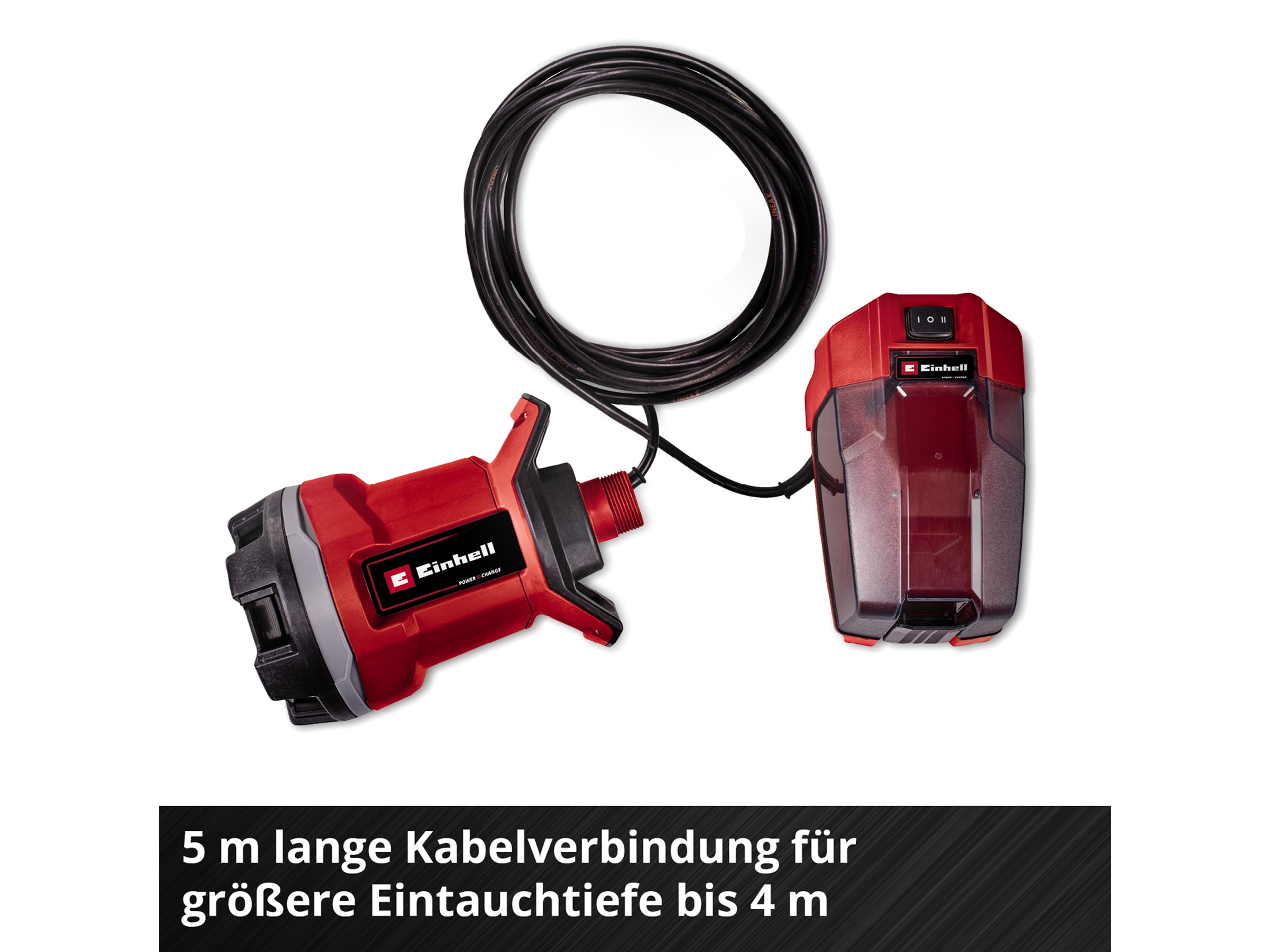 EINHELL Akku-Schmutzwasserpumpe GE-DP 18/25 Li, Solo