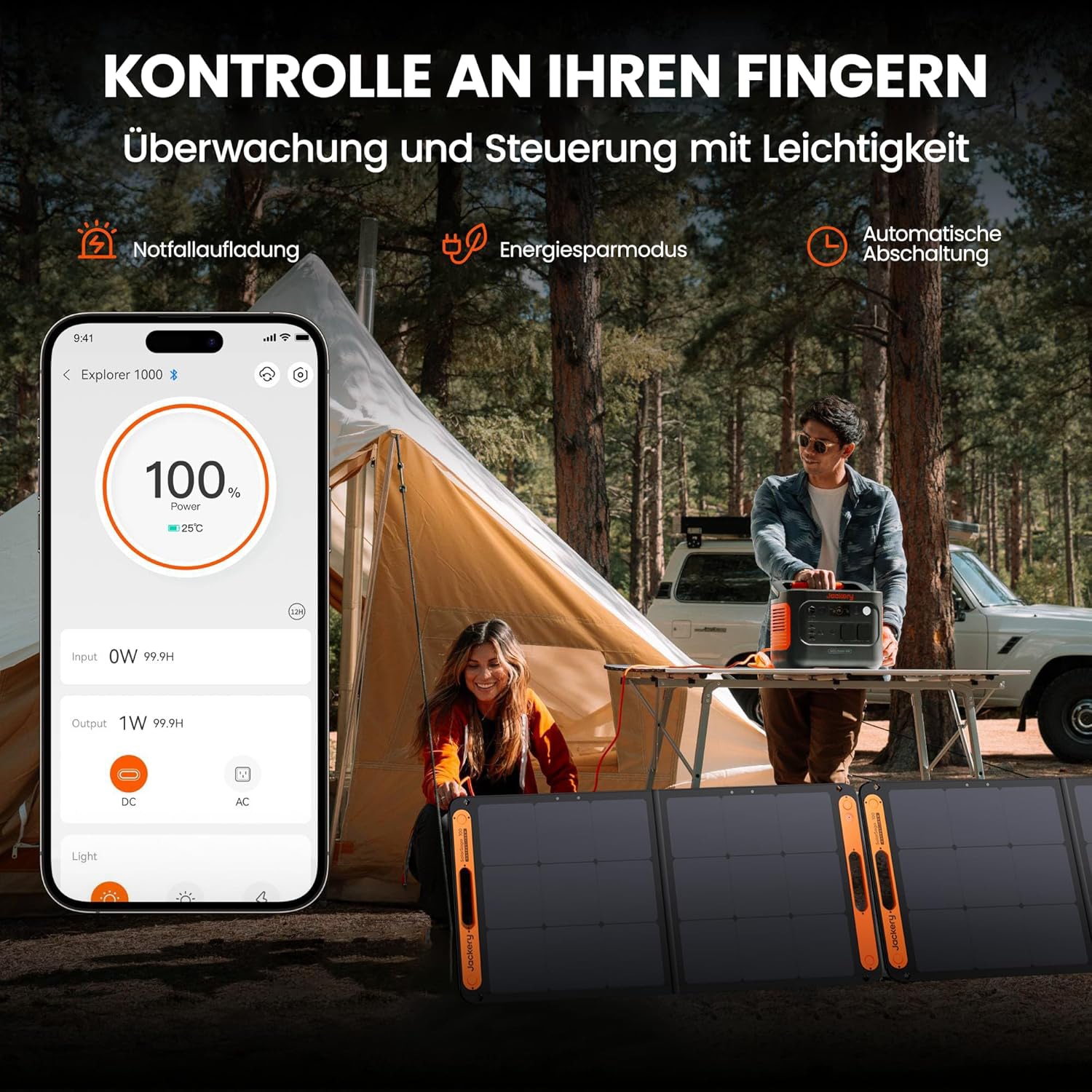 JACKERY Tragbare Powerstation E1000V2, 1070 Wh, 30400 mAh, LiFePO4 JACKERY Tragbare Powerstation E1000V2, 1070 Wh, 30400 mAh, LiFePO4