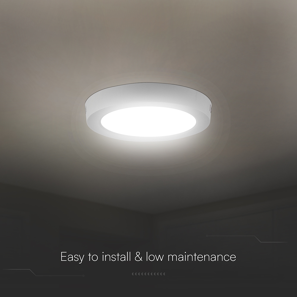 V-TAC LED-Deckenleuchte VT78766, EEK: E, 18W, 1980lm, 3000K/4000K/6500K