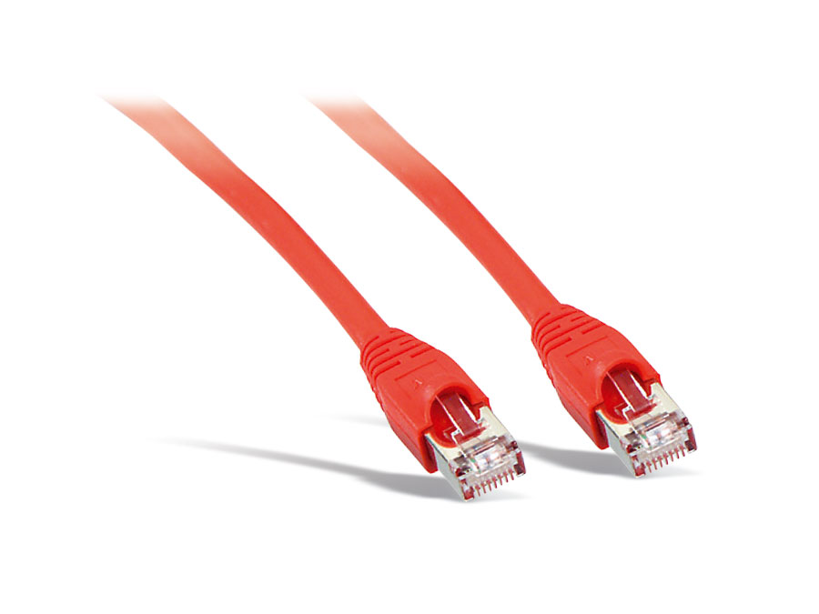 S-IMPULS Netzwerkpatchkabel CAT.6 , RJ45, 1:1, 3 m, rot