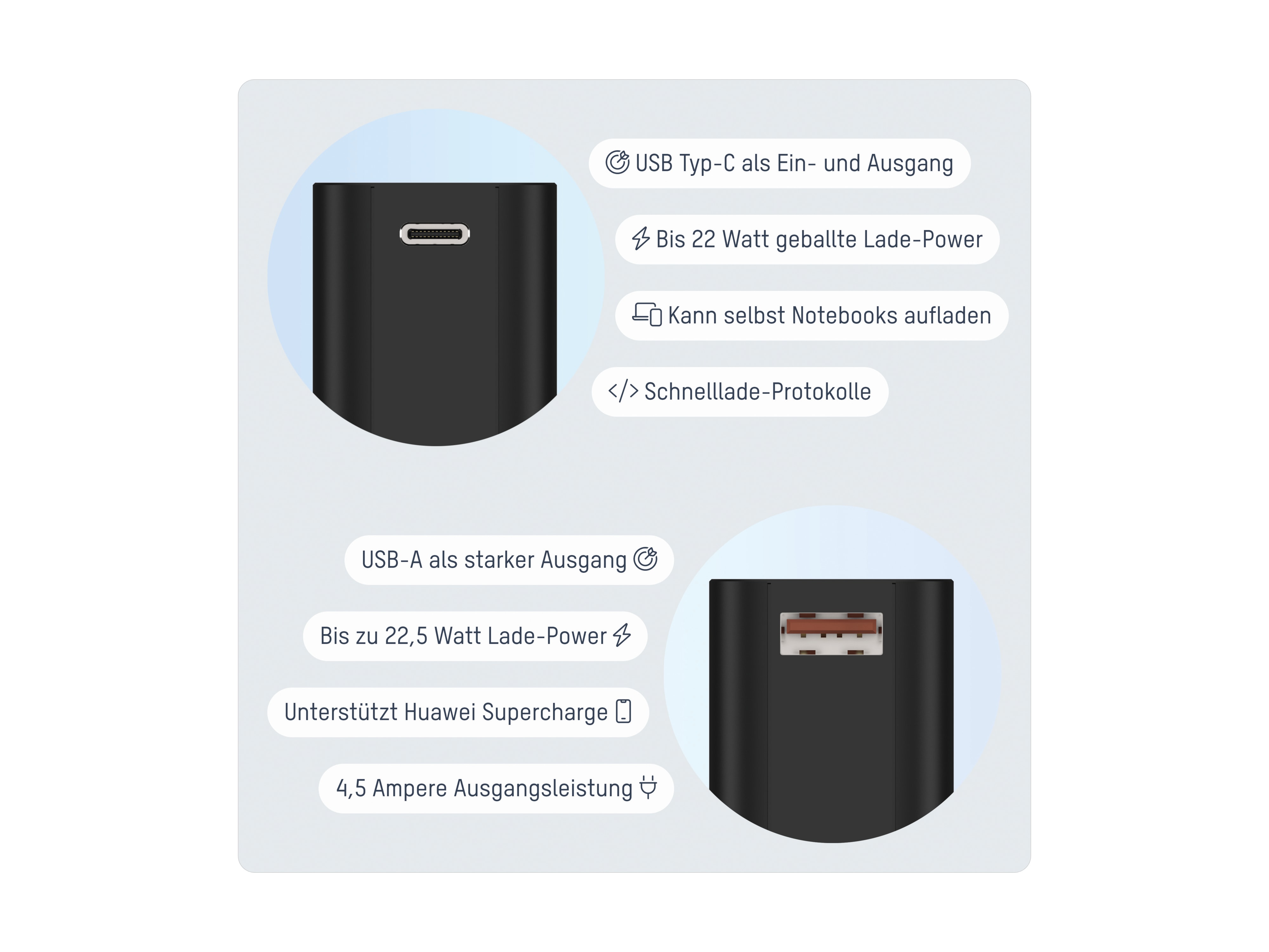 ANSMANN Powerbank PB222PD, 20000 mAh, 1xUSB-A, 1xUSB-C, schwarz