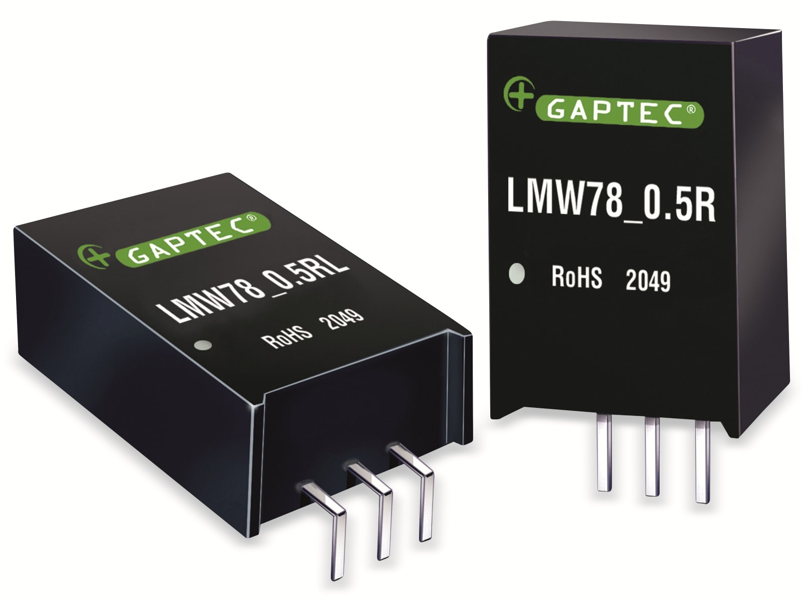 GAPTEC DC-DC-Wandler, Electronic, SIP3, 9-90Vin, 3,3Vout, 500mA, 11,5x9x17,5mm