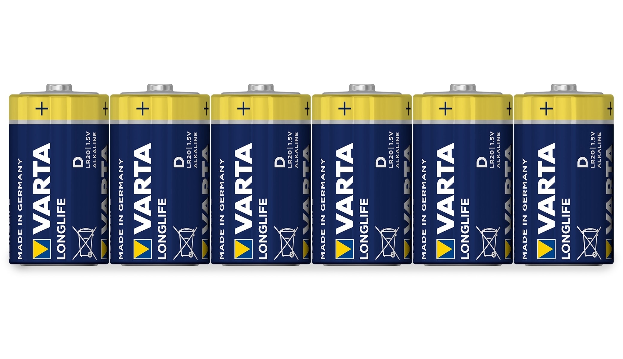 VARTA Mono-Batterie LONGLIFE, 6St.
