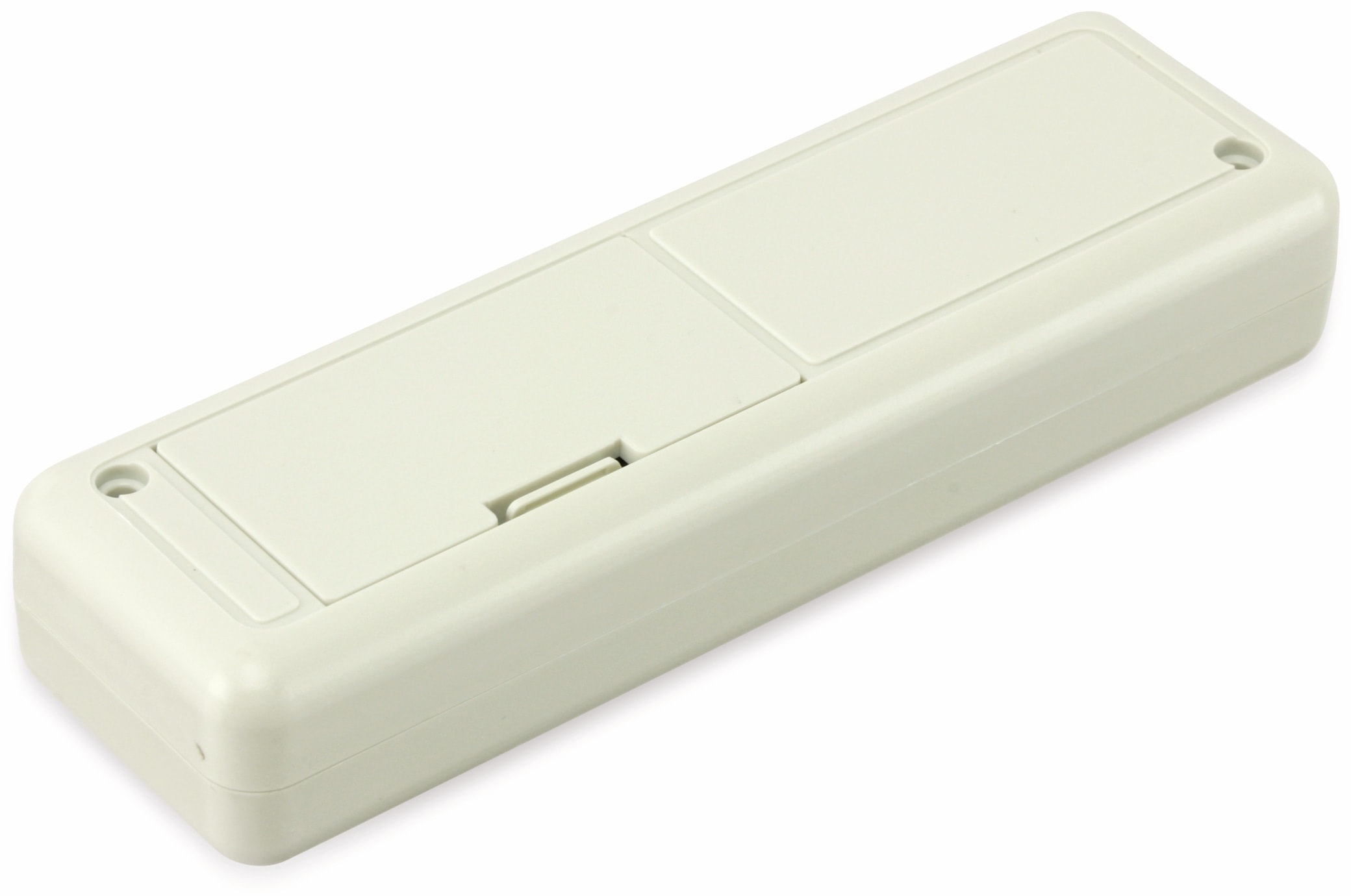 STRAPUBOX Kunststoffgehäuse mit Batteriefach, Typ 6090 GR, 129 x 40 x 24 mm