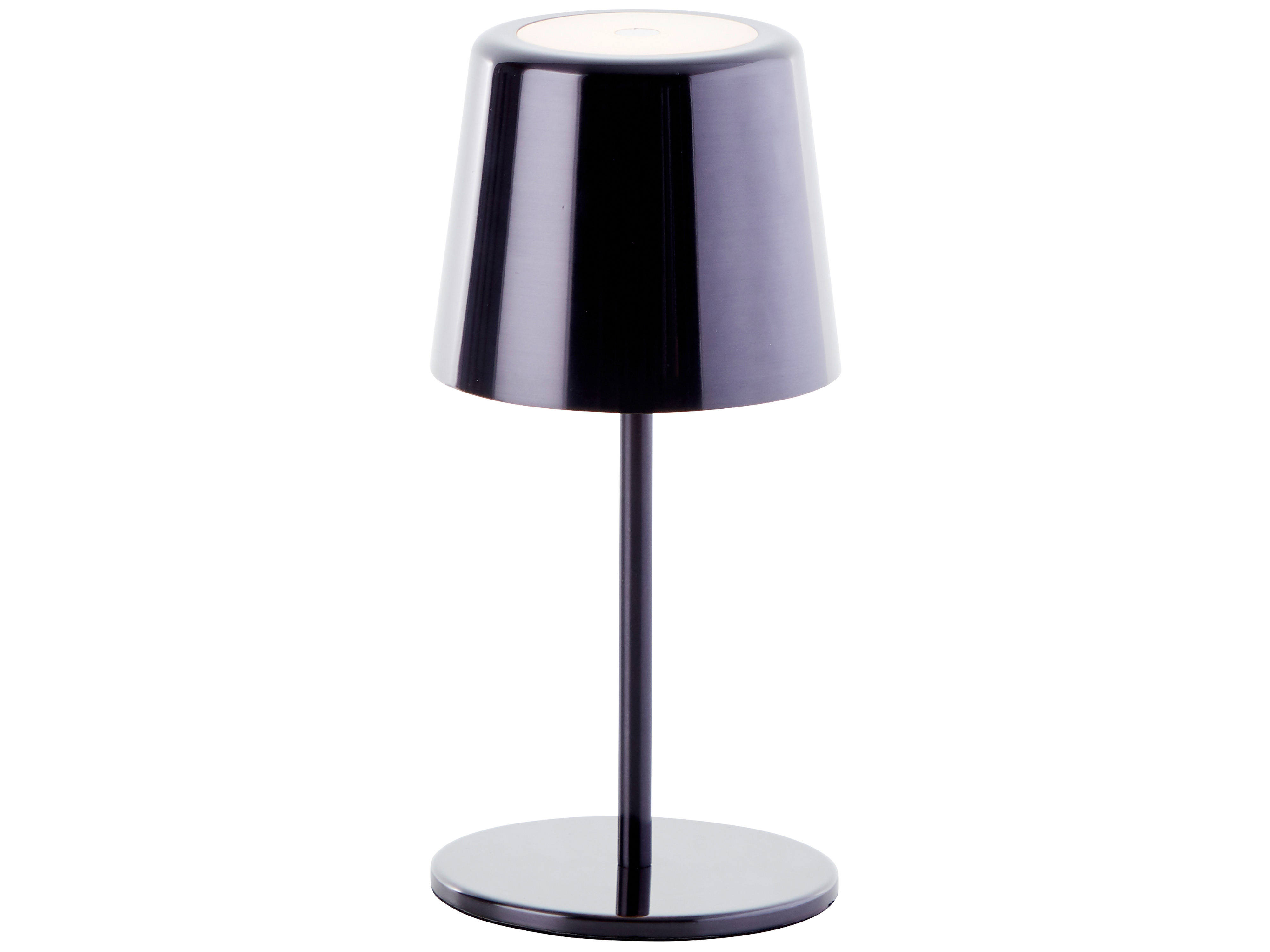 BRILLIANT LED-Akku-Tischleuchte Xaana, 4W, 300lm, CCT, schwarz-chrom