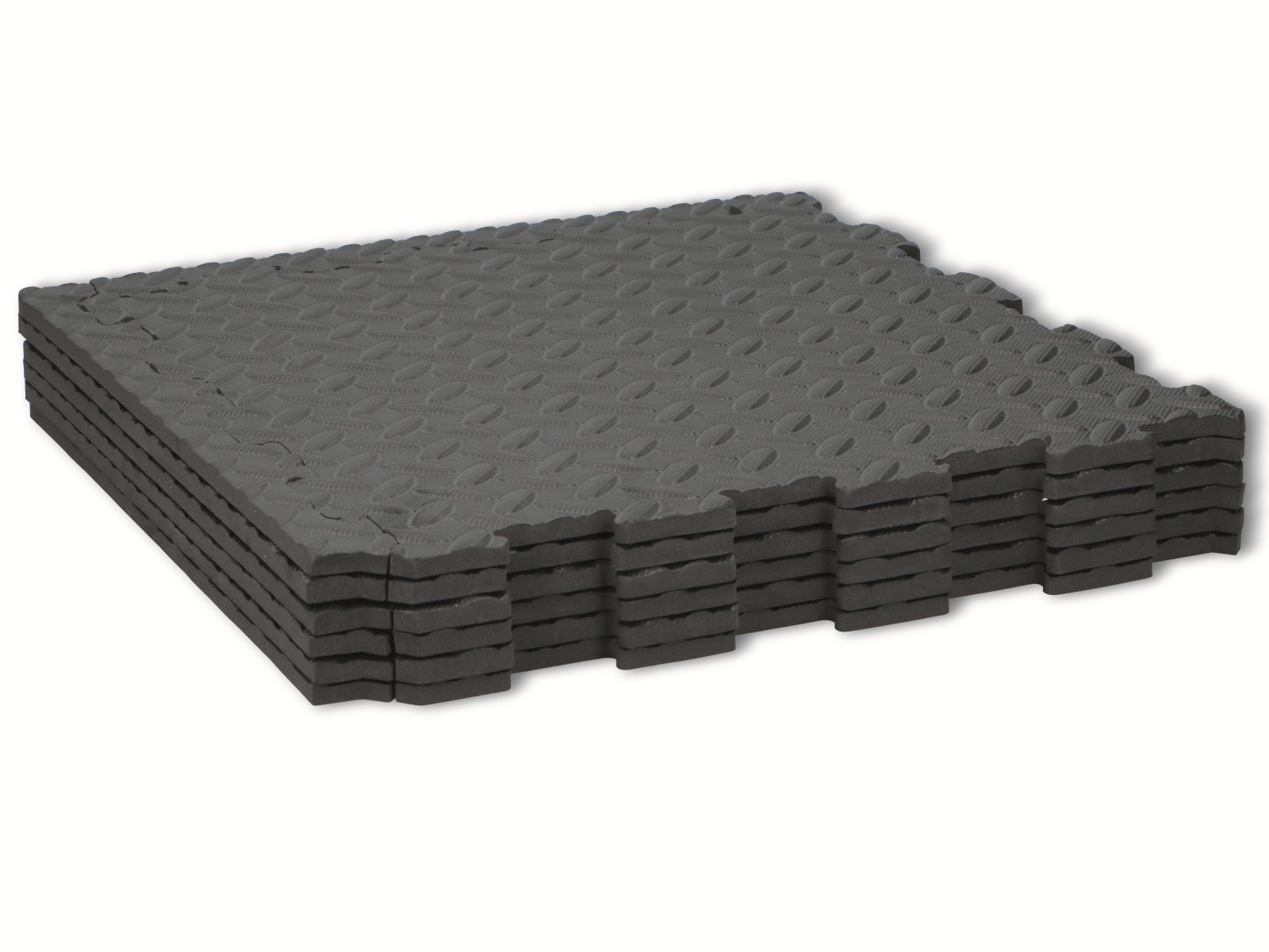 KINZO Multifunktionale-Bodenmatte, 6 Stück, 40x40x1 cm, schwarz KINZO Multifunktionale-Bodenmatte, 6 Stück, 40x40x1 cm, schwarz