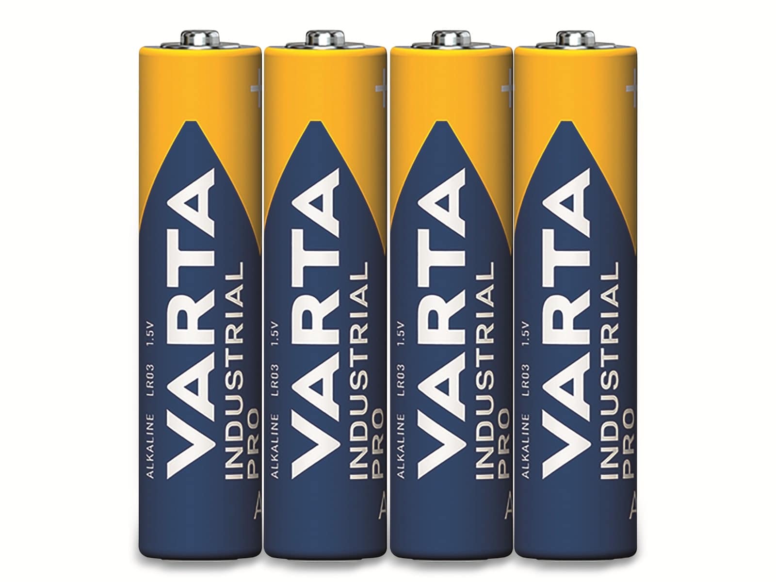 VARTA Batterie Alkaline, Micro, AAA, LR03, 1.5V, Industrial Pro, 4 Stück
