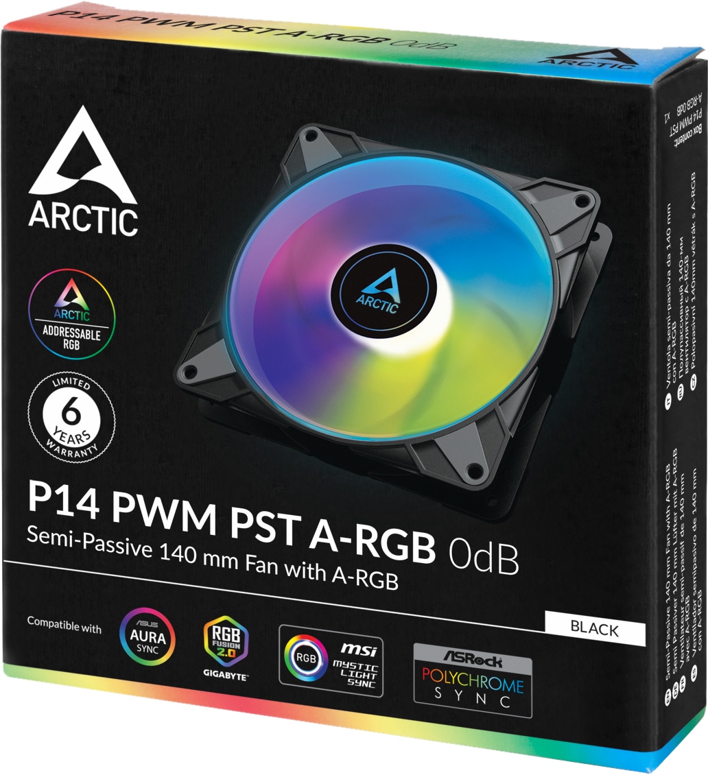 ARCTIC Lüfter P14 PWM PST A-RGB 140mm schwarz