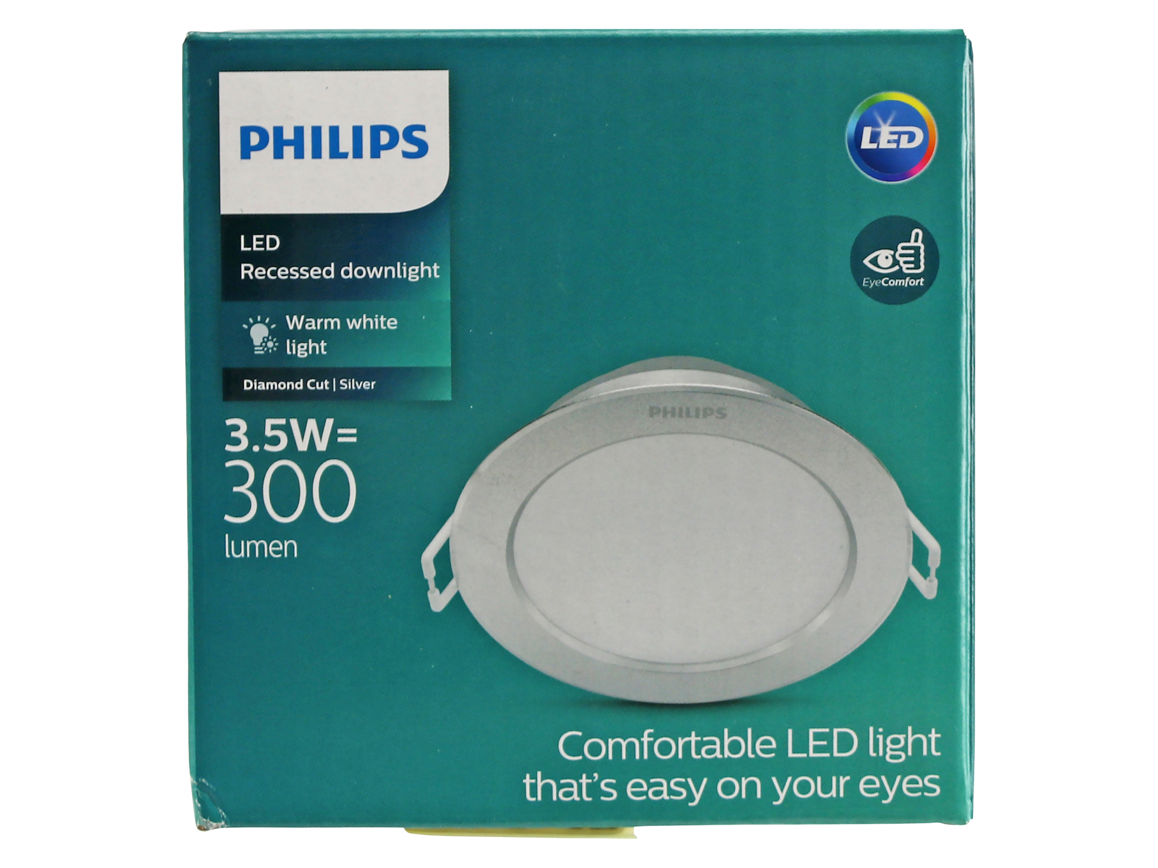 LED-Einbauleuchte, PHILIPS, DIAMOND CUT, LED, 3,5 W, warmweiß
