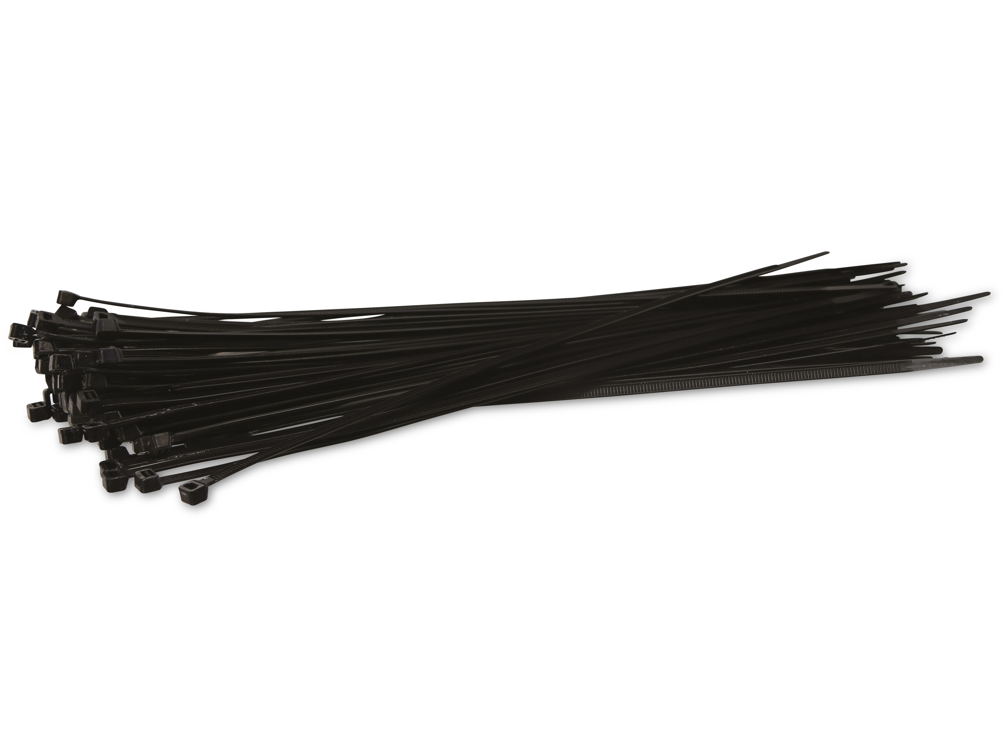 KSS Kabelbinder-Sortiment Polyamid 6.6, schwarz, 310x4,8, UV-beständig, 100 Stück