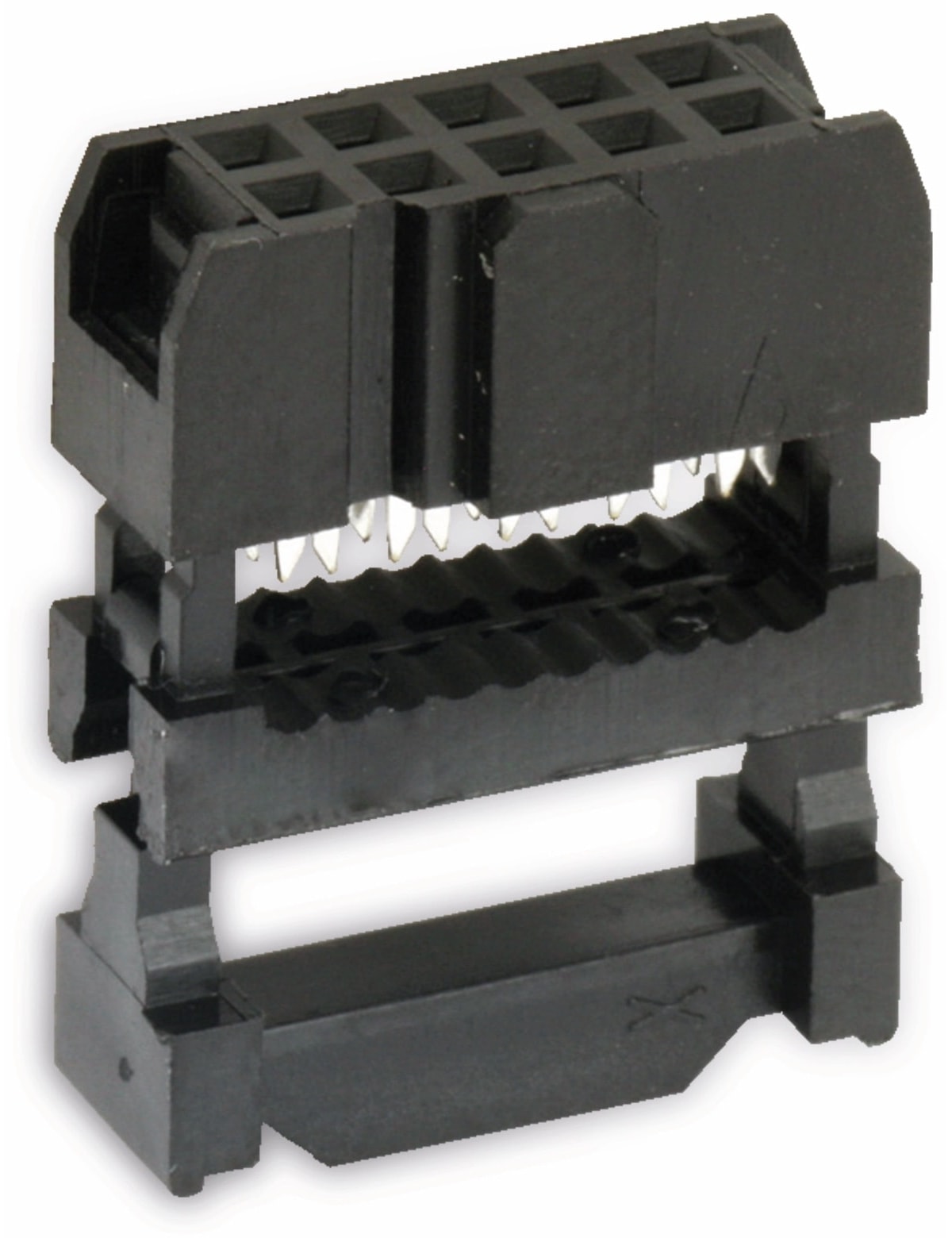 ECON CONNECT Pfostenbuchse für Flachbandleitung, RM 2,54, 10-polig