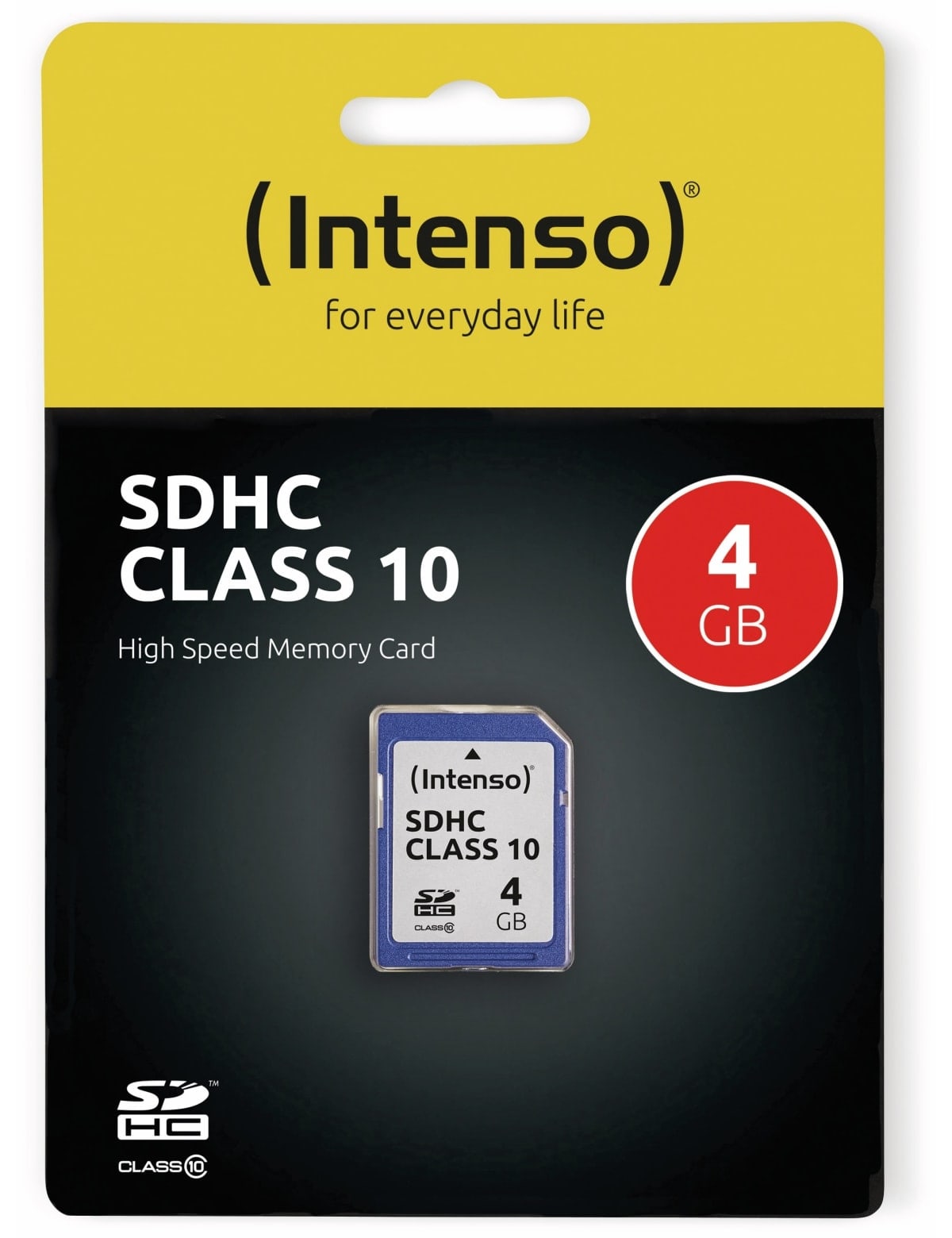 INTENSO SDHC Card 3411450, 4 GB, Class 10 INTENSO SDHC Card 3411450, 4 GB, Class 10