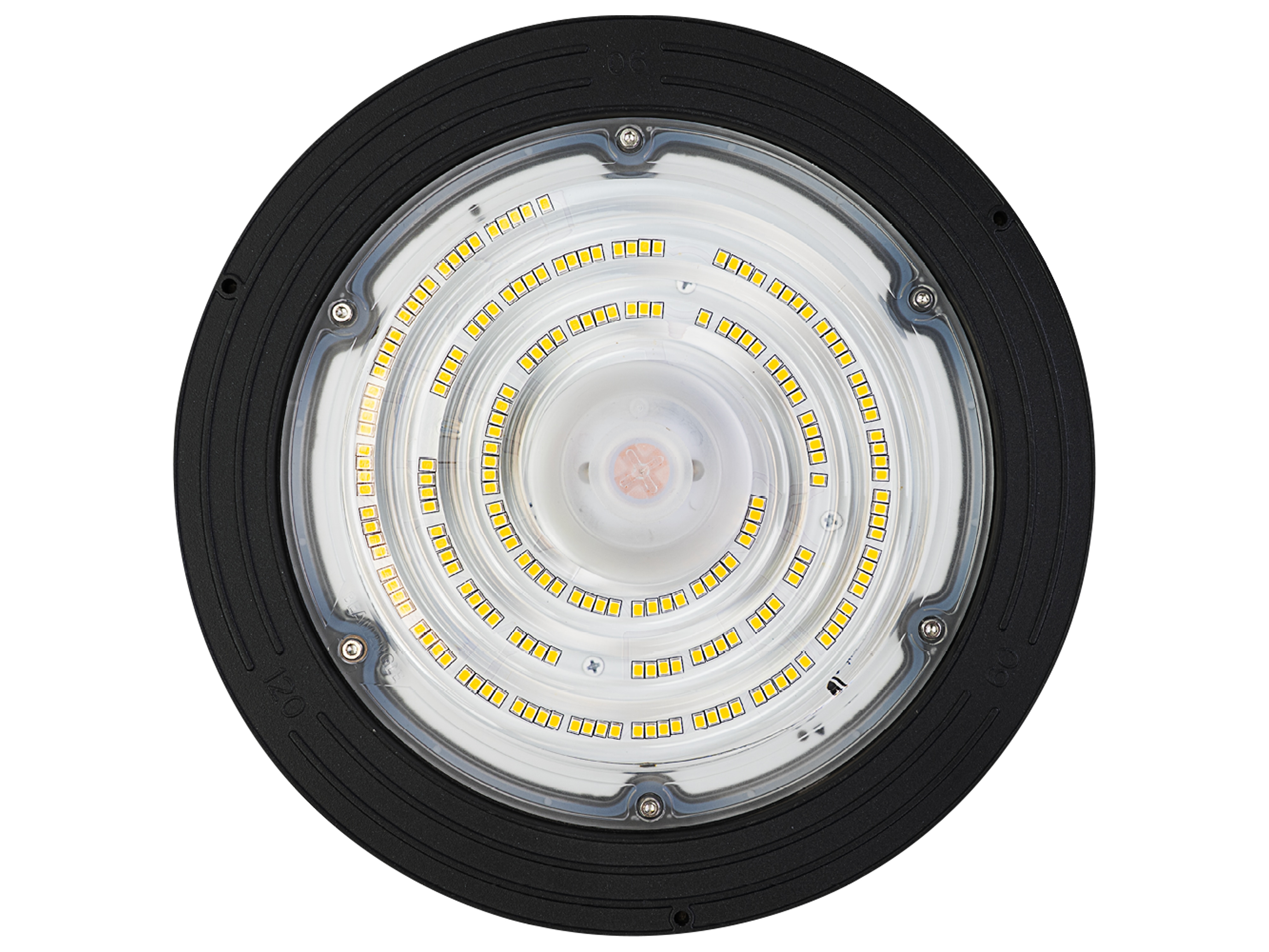 ENOVALITE LED-HighBay-Leuchte, UFO, 60...100 W, 4000 K, EEK: C, 9600...16000 lm, dimmbar, IP65, schwarz