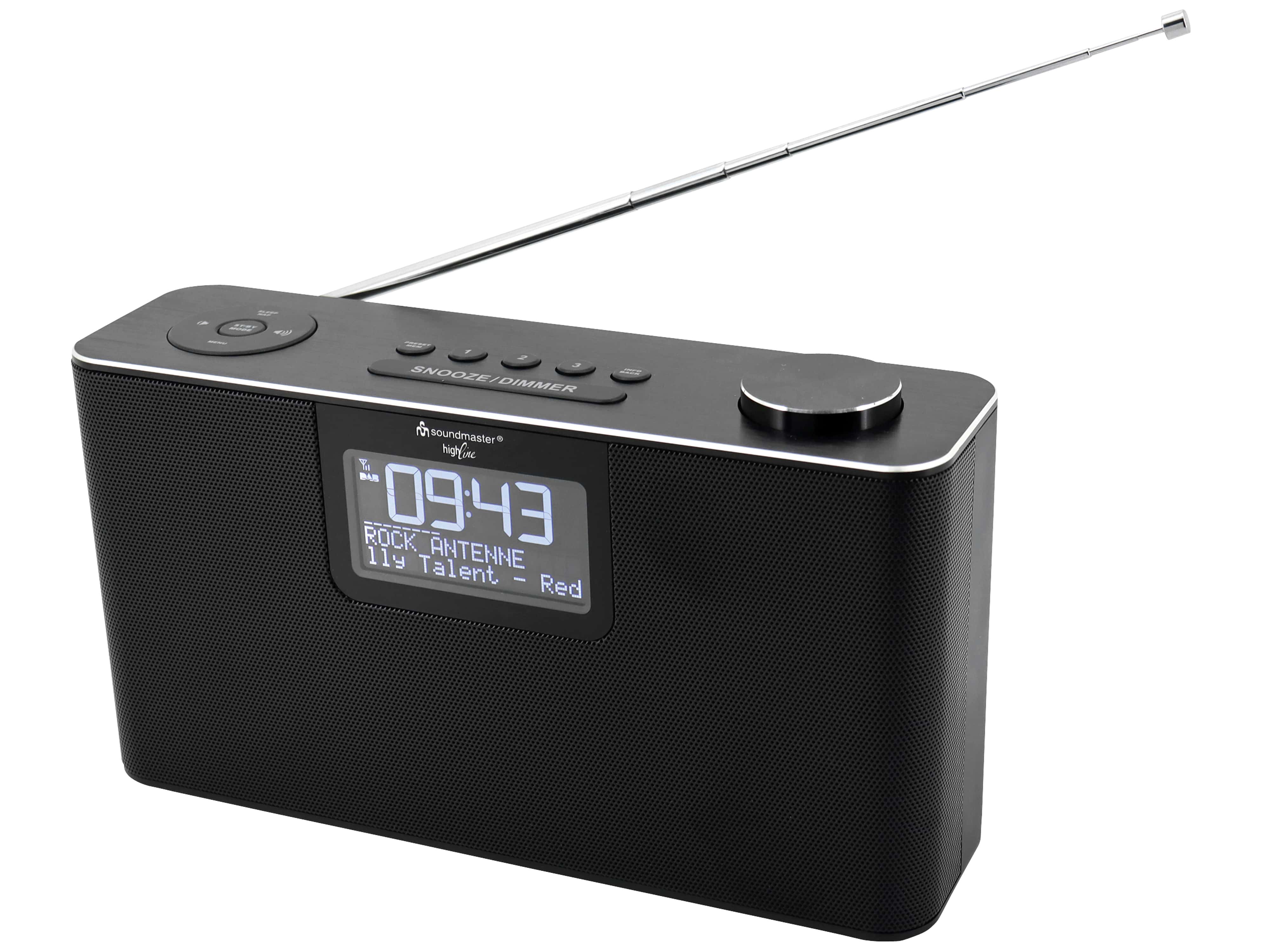 SOUNDMASTER DAB+/UKW Radio DAB700SW, USB, SD, MP3, Bluetooth, schwarz