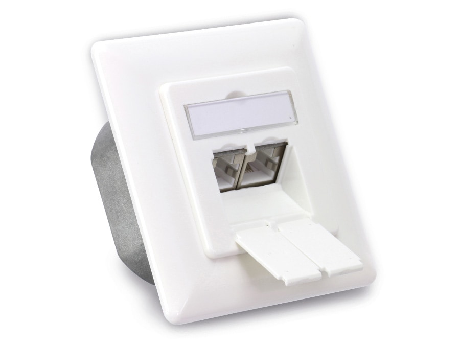 LOGILINK CAT.6a Datendose UP, reinweiß LOGILINK CAT.6a Datendose UP, reinweiß