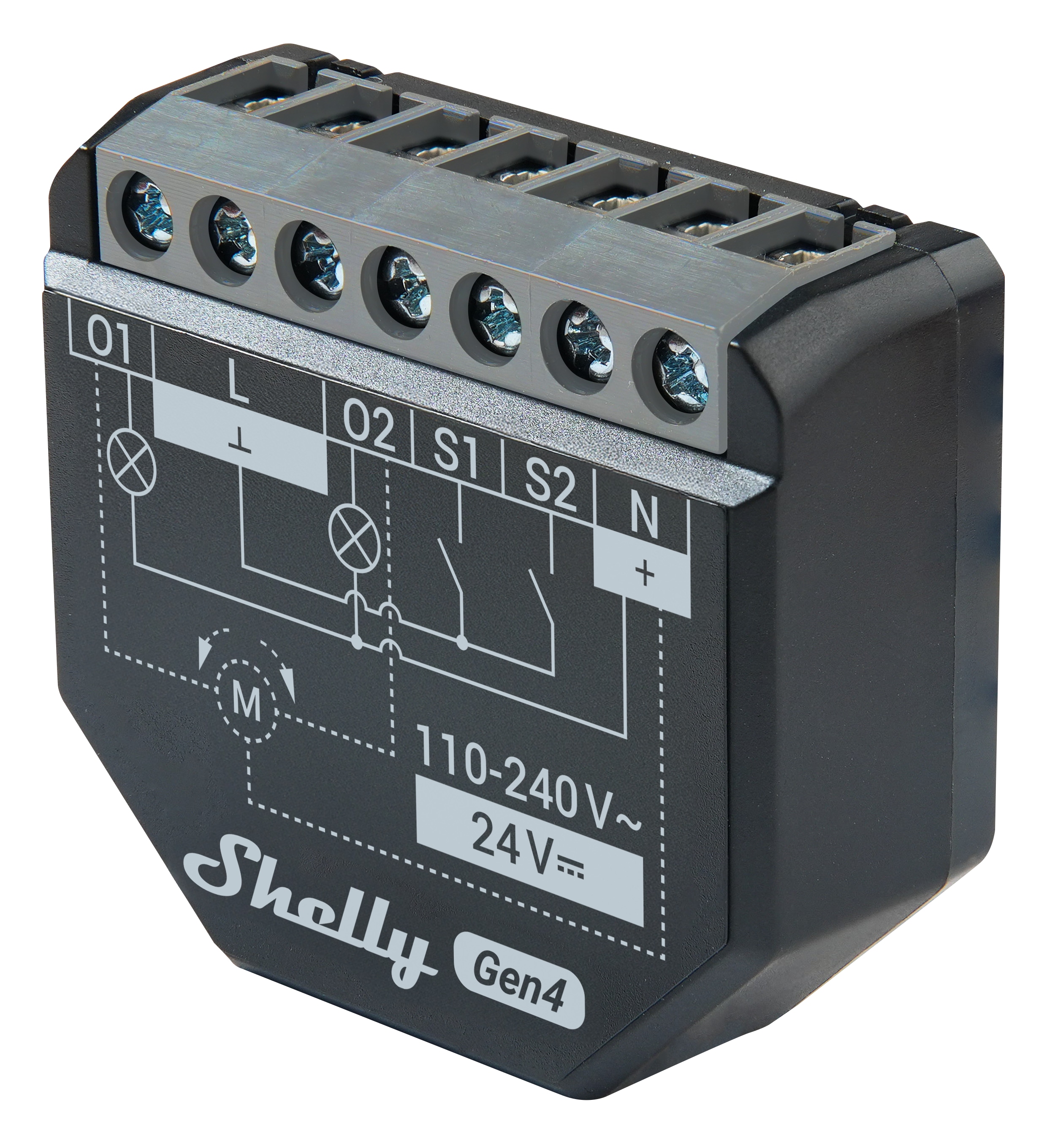 SHELLY WLAN-Schaltaktor 2PM Gen4, 2 Kanal, WLAN, Matter, Bluetooth