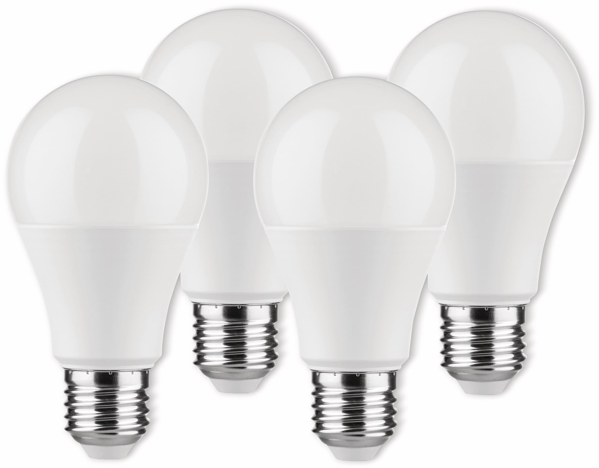 MÜLLER-LICHT LED-Lampe Birnenform, 400263, EEK: G, E27, 4.5 W, 470 lm, 2700 K, matt, 4 Stück