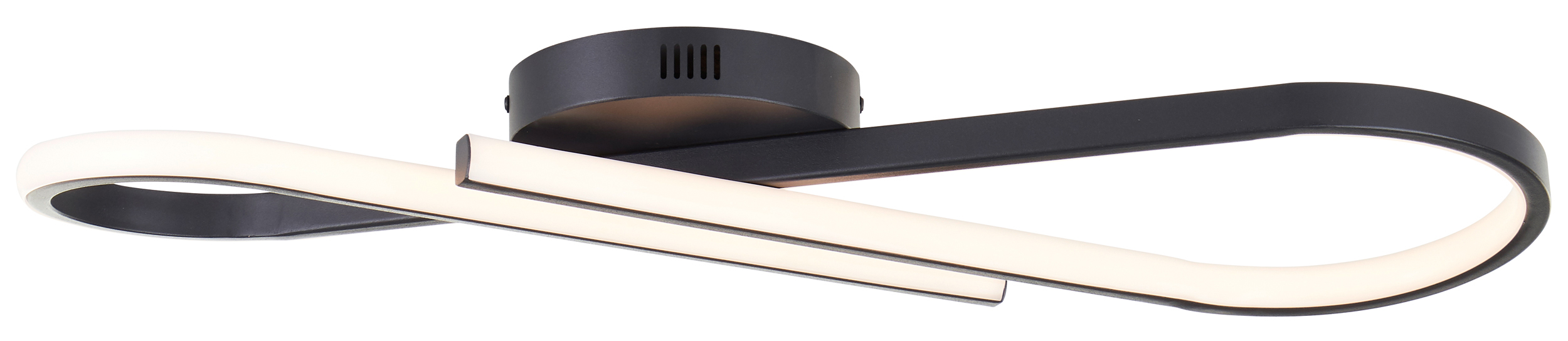 BRILLIANT LED-Deckenleuchte, 24 W, 3000 K, 2800 lm, warmweiß, IP20, schwarz