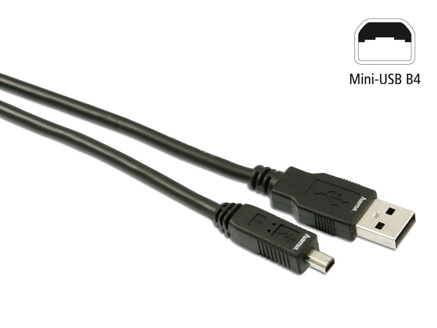 USB-Anschlusskabel A zu Mini-USB (B4)