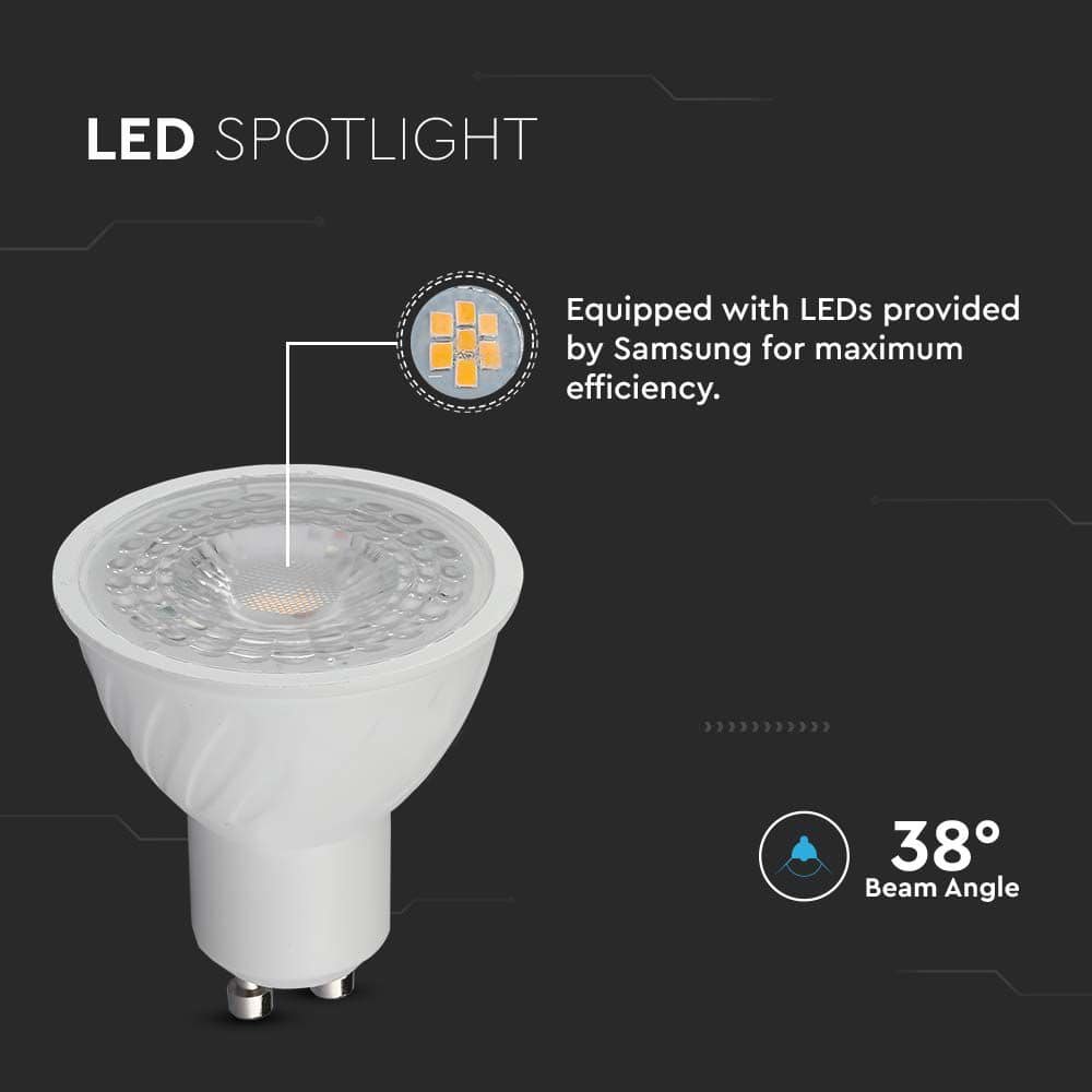 V-TAC LED-Lampe VT-21194, EEK: F, 6W, 445lm, 6500k, GU10, 110° V-TAC LED-Lampe VT-21194, EEK: F, 6W, 445lm, 6500k, GU10, 110°