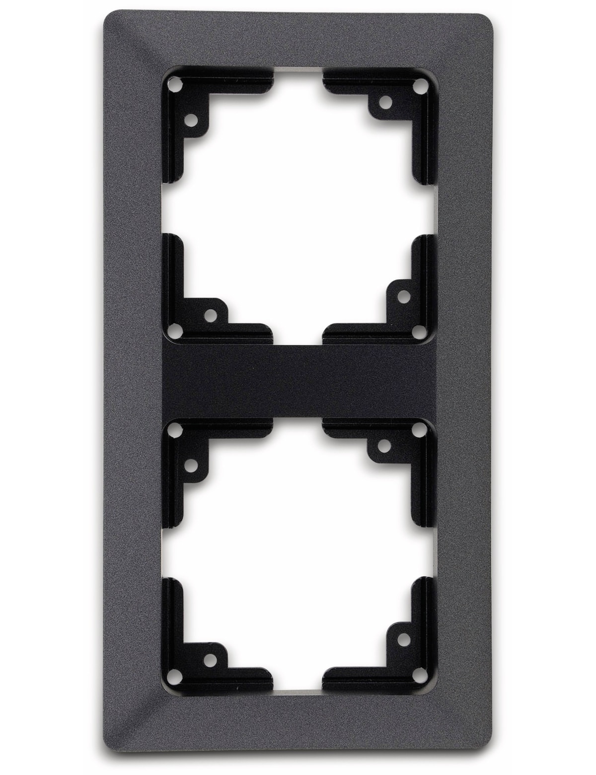 MILOS Abdeckrahmen 23052, 2-fach, Innenmaß 55x55 mm, anthrazit