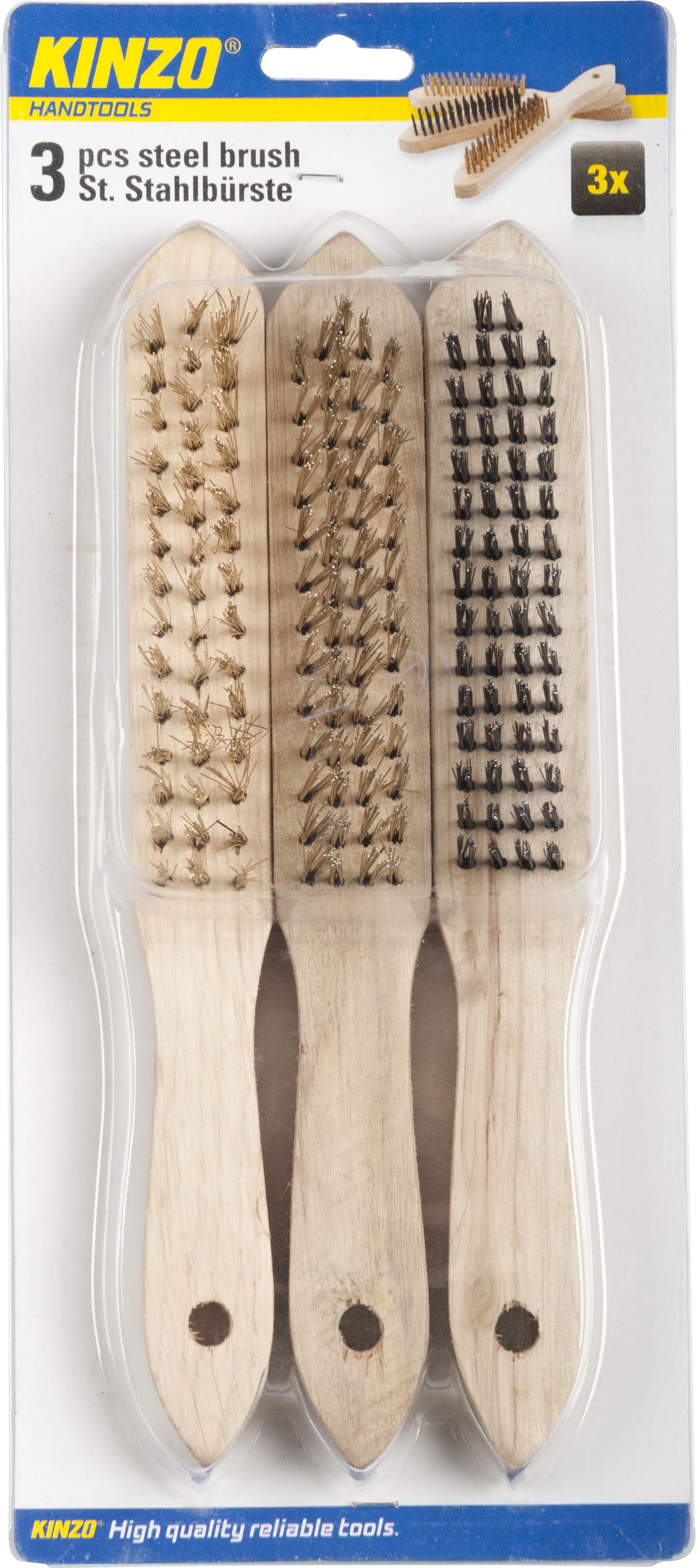 Drahtbürsten-Set KINZO, 3 Stück