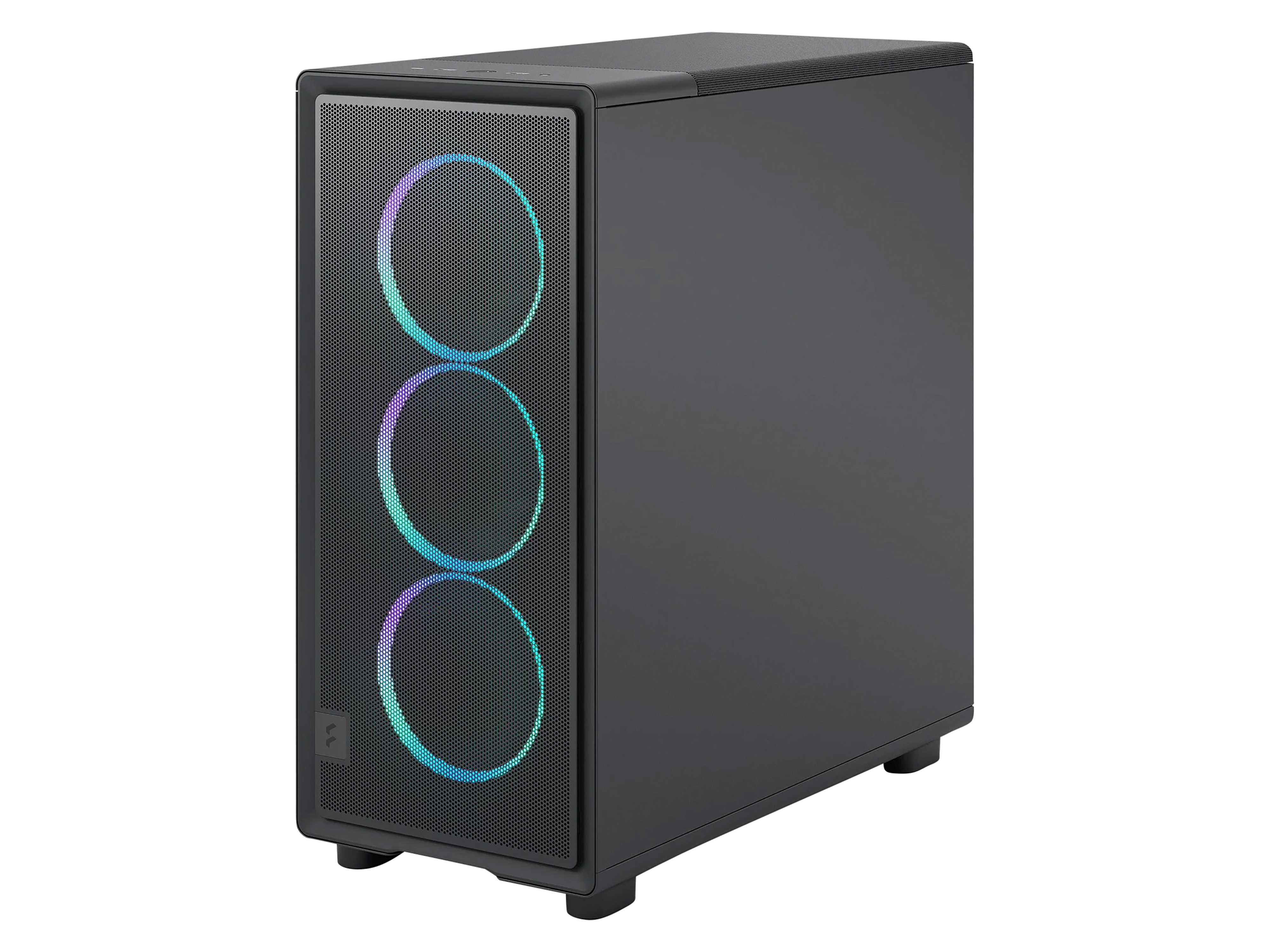 FRACTAL Midi Tower Design Epoch Black TG RGB Light