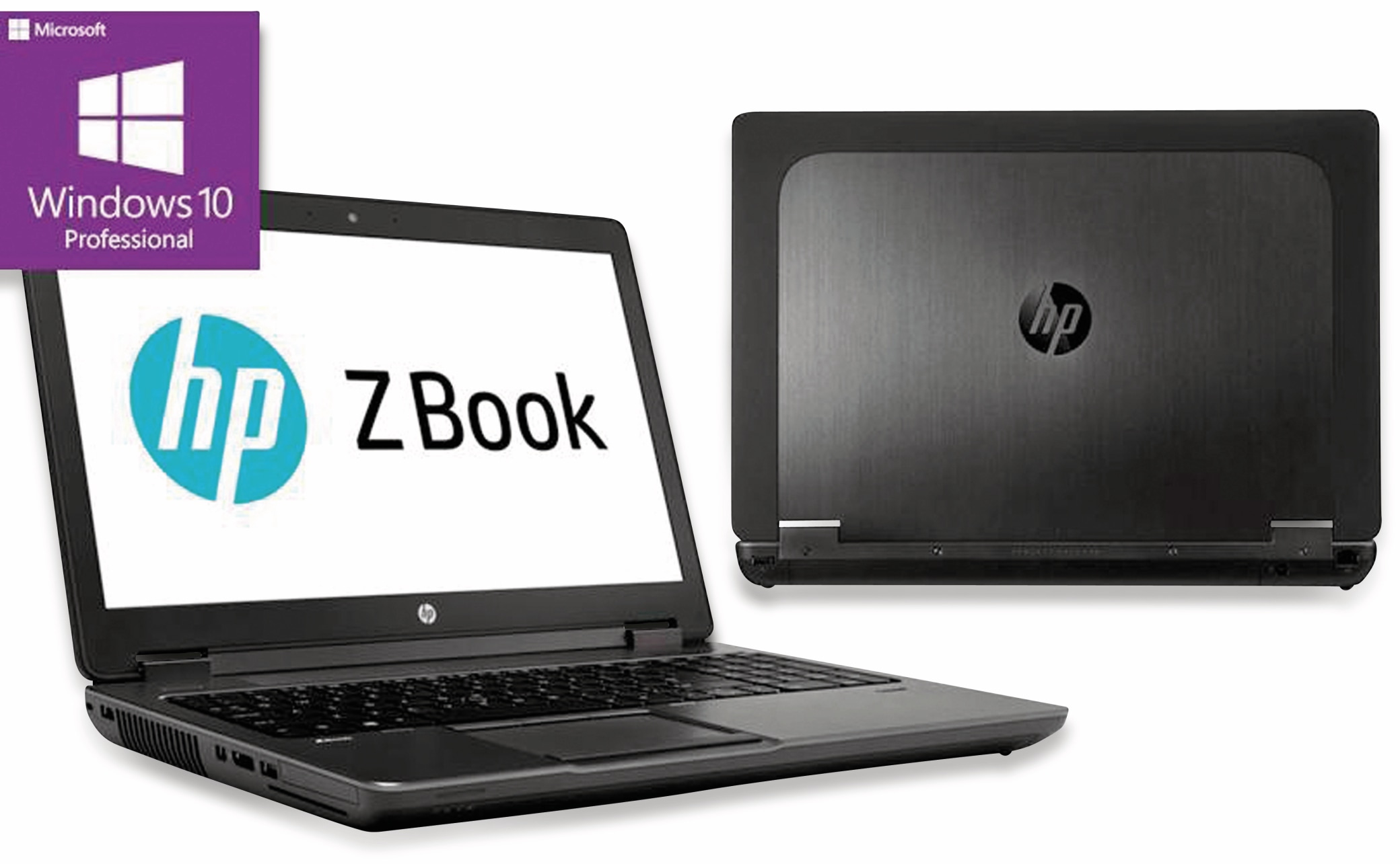 HP Laptop ZBook G2, 15,6", Intel i7, 256 GB SSD, Win 10 Pro, Refurbished