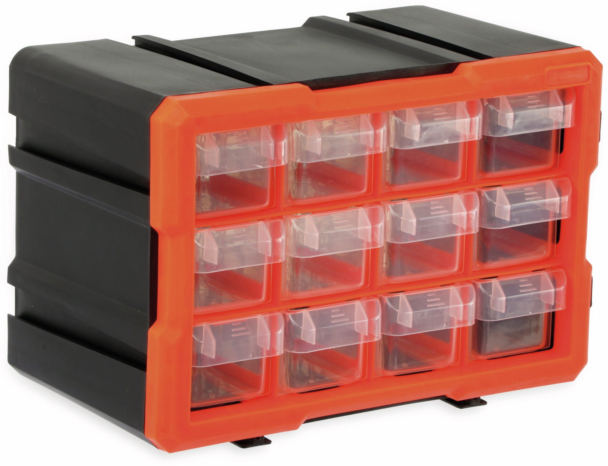 DAYTOOLS Werkzeugbox TW2022, Kunststoff,12-teilig, schwarz/orange