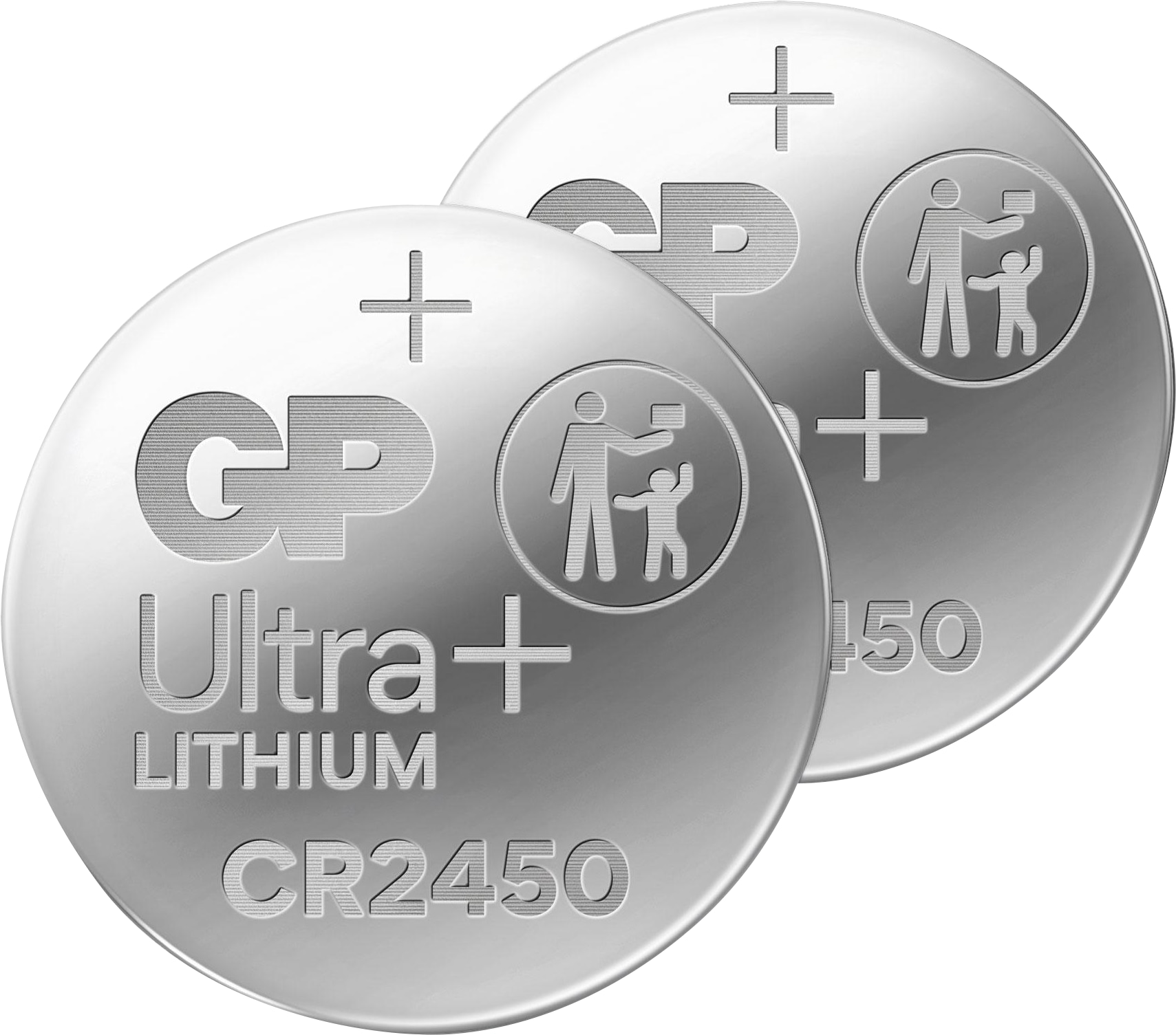 Knopfzelle GP Ultra Plus, CR2450, Lithium, 2 Stück