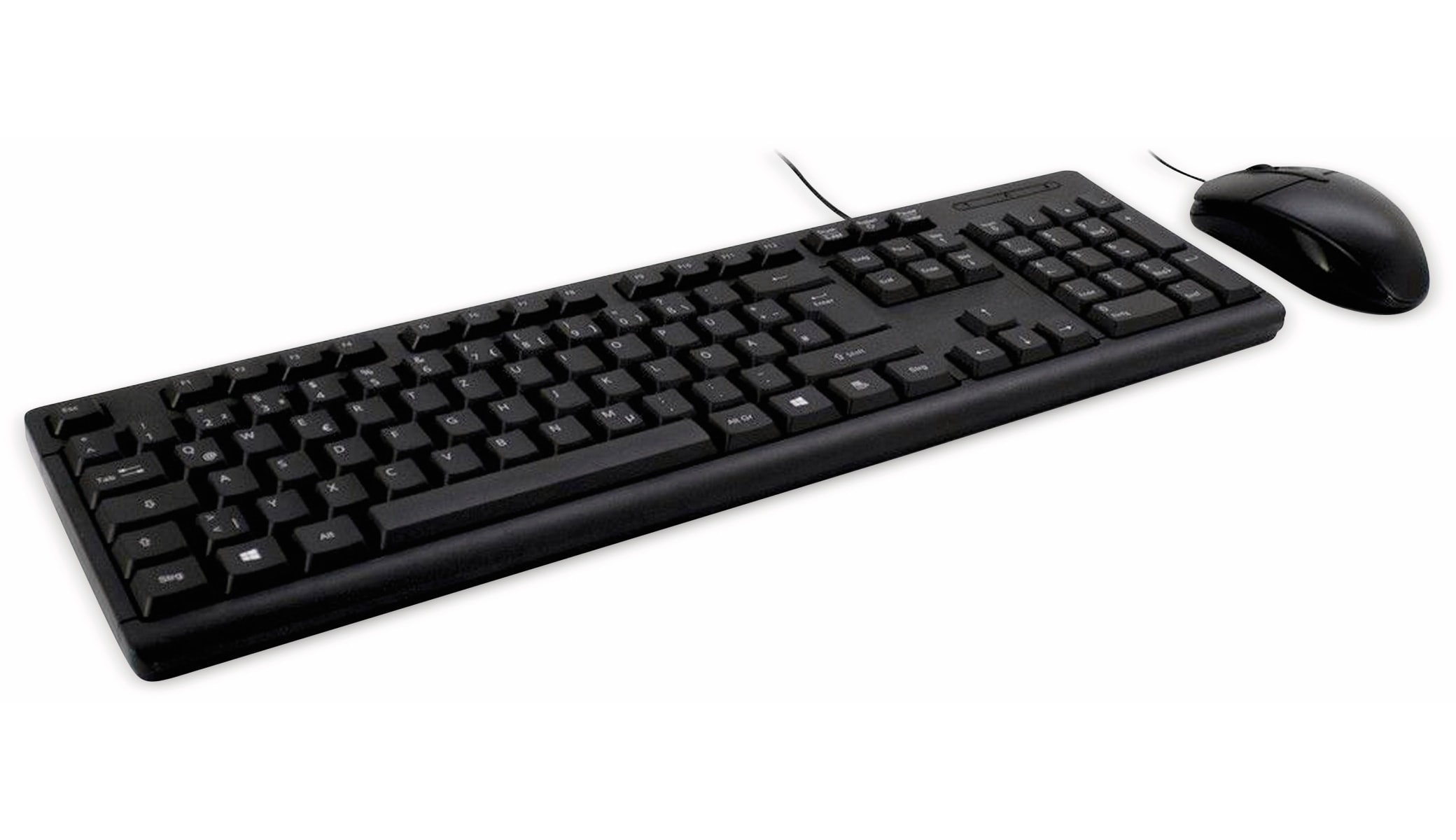 INTER-TECH Tastatur- und Maus-Set KB-118, schwarz