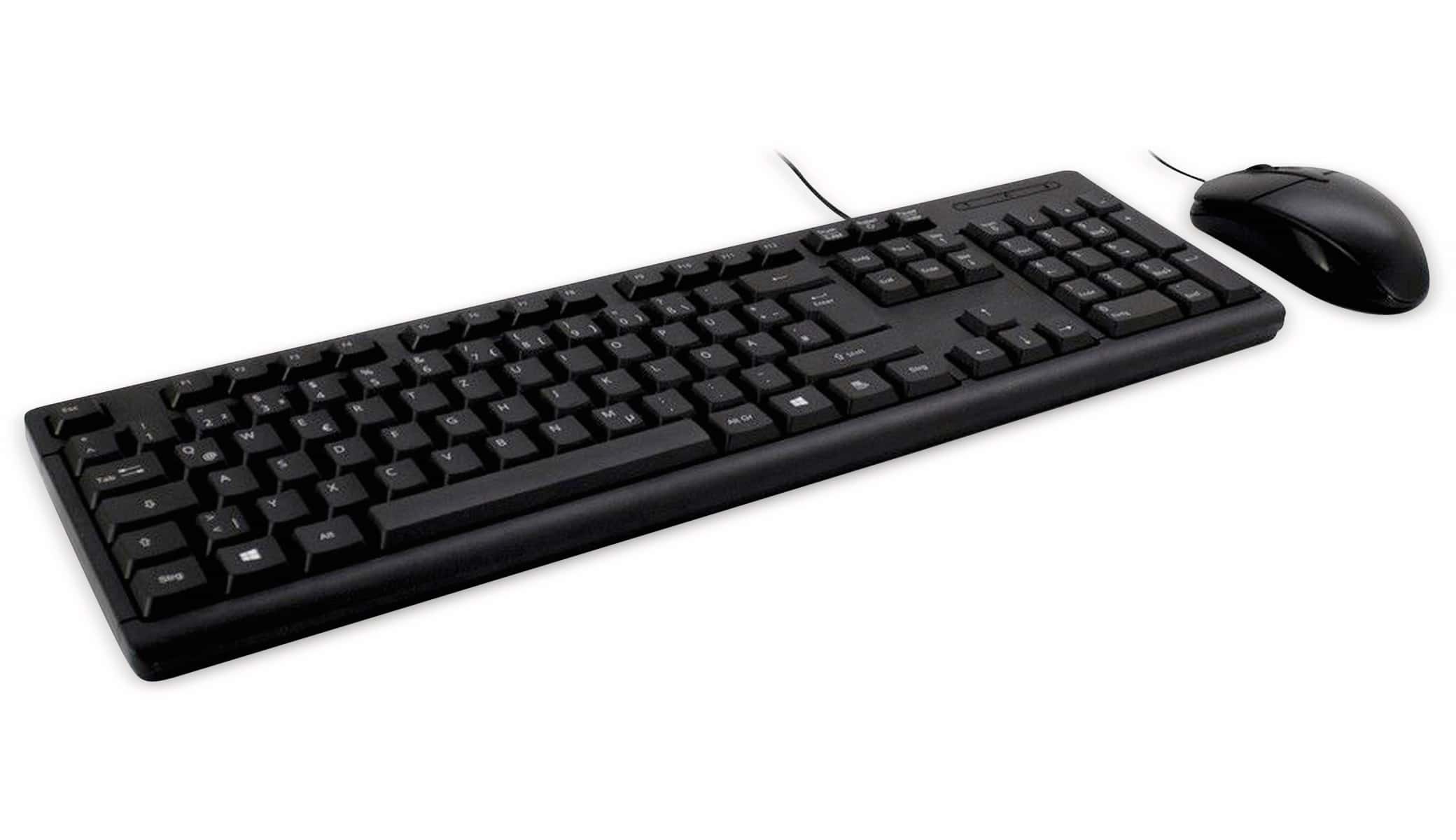 INTER-TECH Tastatur- und Maus-Set KB-118, schwarz INTER-TECH Tastatur- und Maus-Set KB-118, schwarz