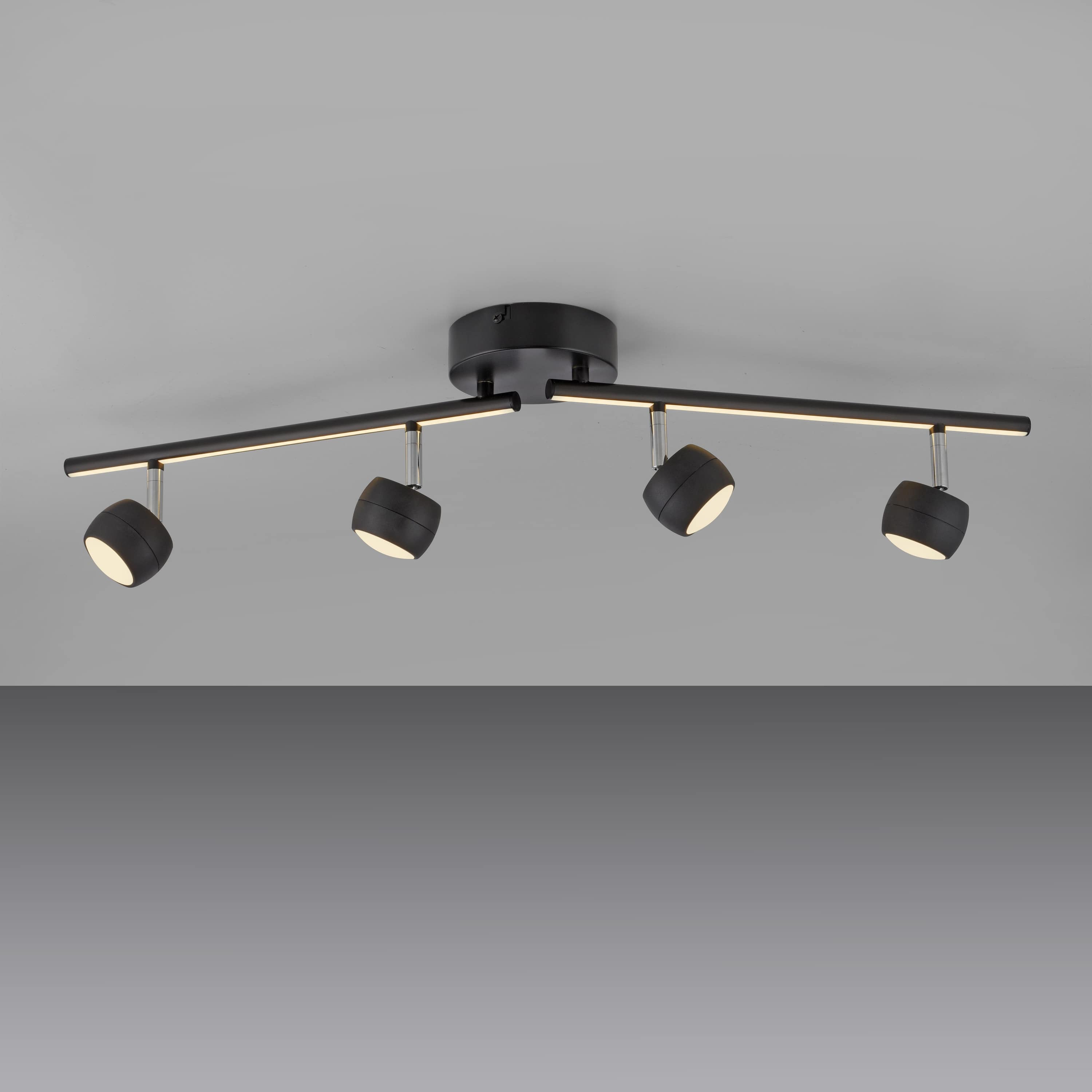 JUST LIGHT LED-Deckenleuchte 11402-18, 20,40W, 3000K, 2360lm, warmweiß, IP20, schwarz JUST LIGHT LED-Deckenleuchte 11402-18, 20,40W, 3000K, 2360lm, warmweiß, IP20, schwarz