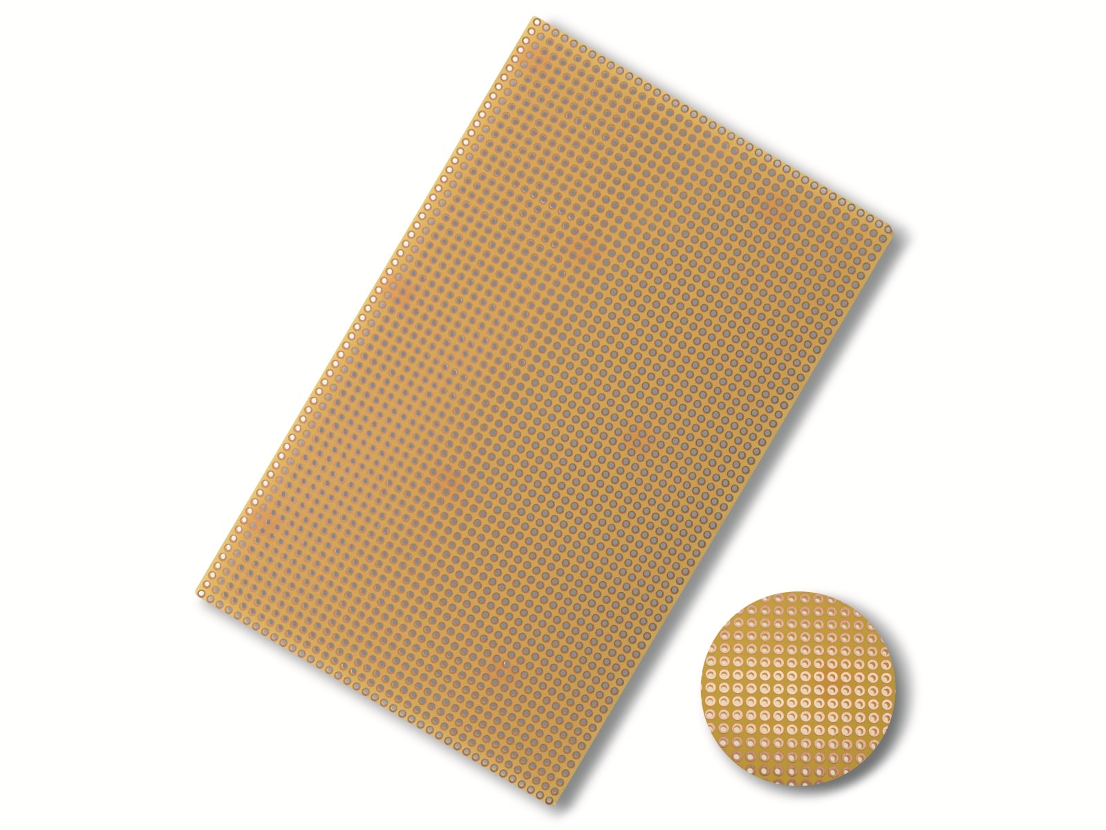 Punktraster-Platine, FR4, Epoxyd, 160x100 mm, RM 2,54