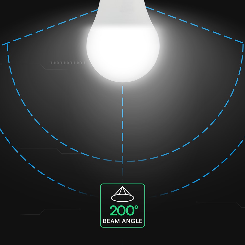 V-TAC LED-Lampe VT-2172626, EEK: F, 8,5W, 806lm, 6500K, E27, A60, 200°