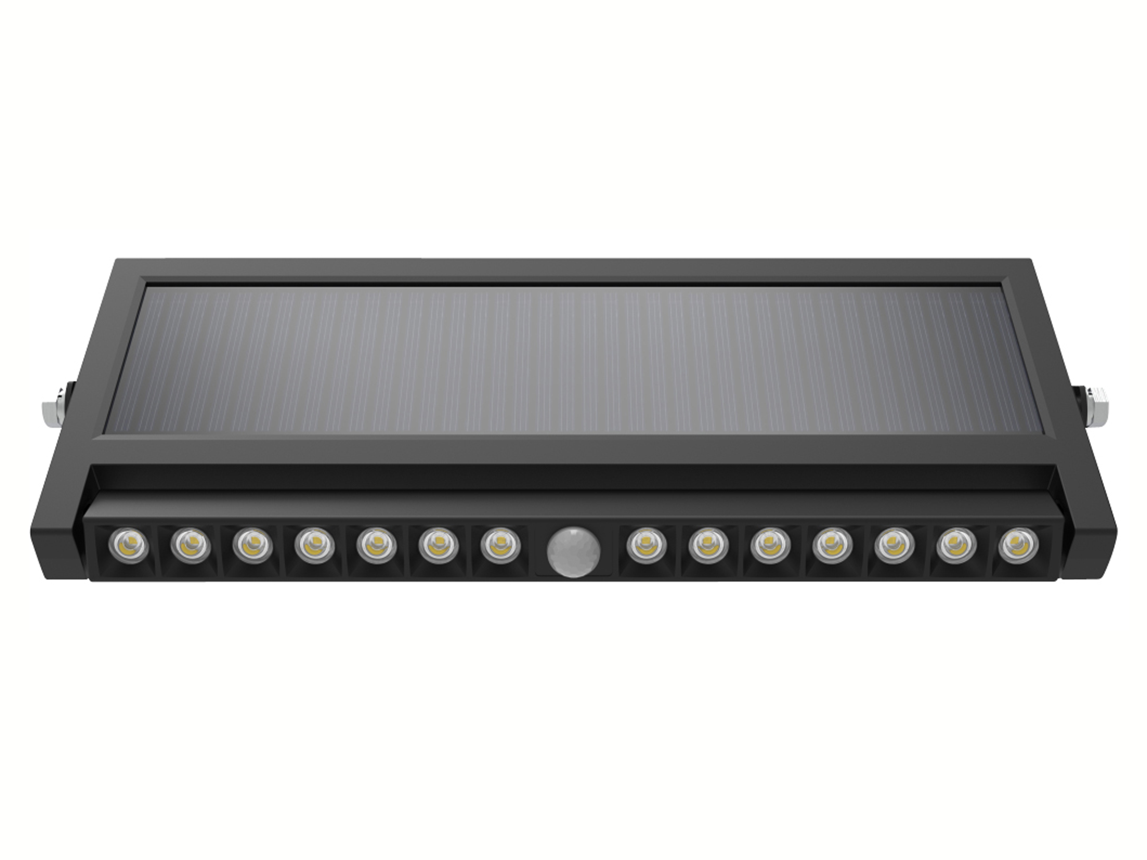 LUXULA Solar LED-Wandleuchte, 10 W, 1000 lm, PIR-Sensor, schwenkbar
