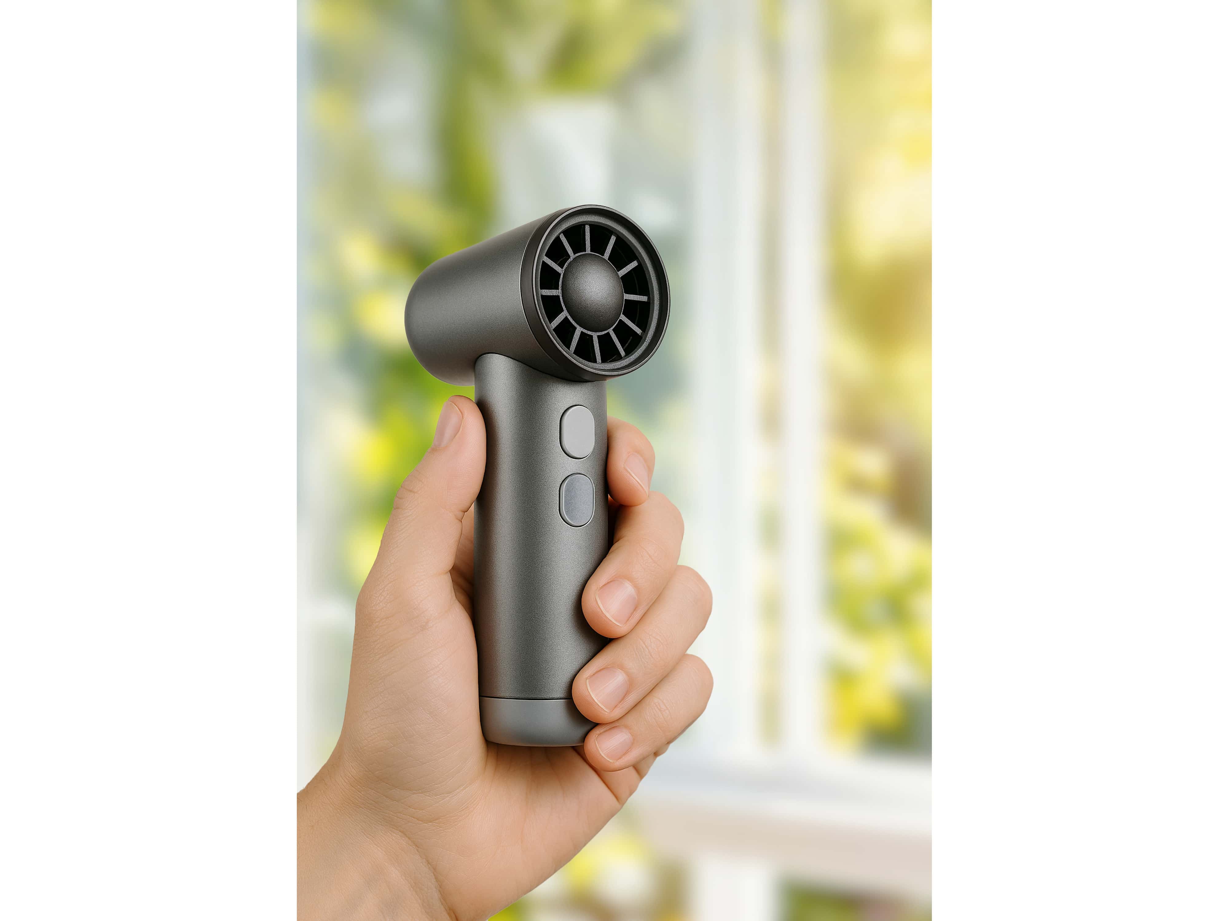 LIFETIME AIR USB-Handventilator 3 Geschwindigkeiten, 1100mAh, silber