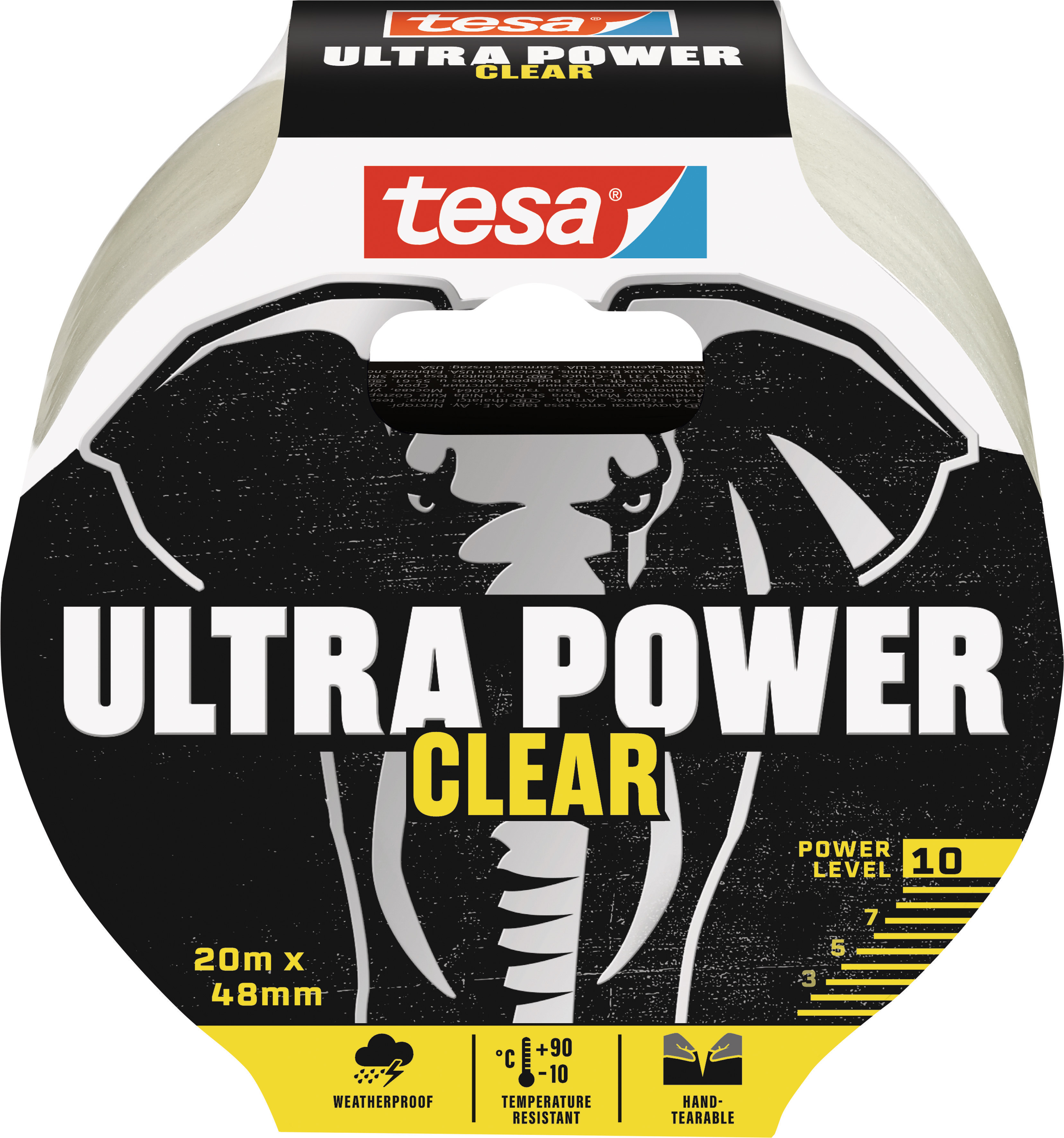 TESA Ultra Power Clear, Reparaturband, 48 mm x 20 m, transparent