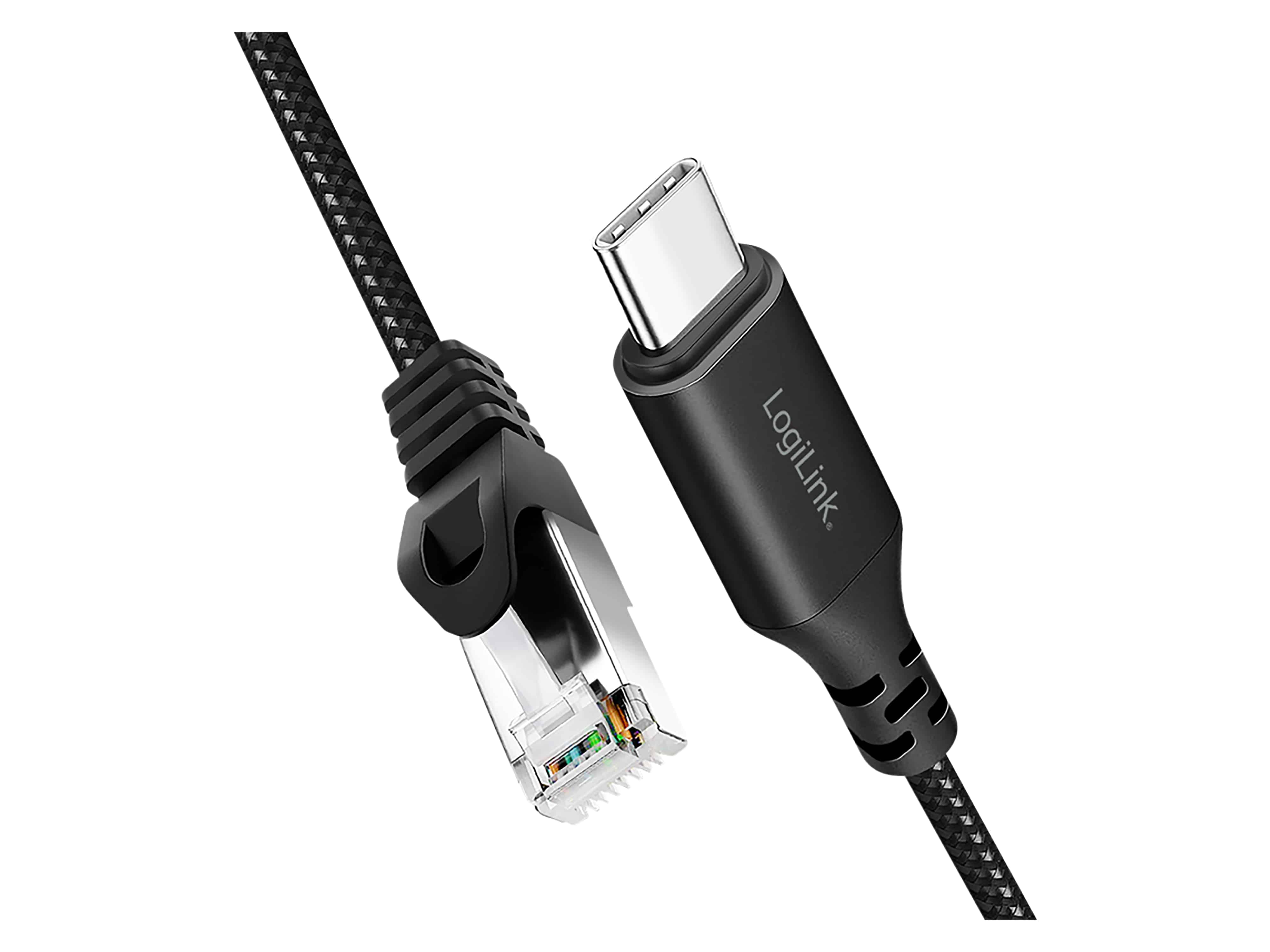 LOGILINK USB-C Ethernet-Kabel CAT6 CU0414 USB-C 3.2 auf RJ 45 5m
