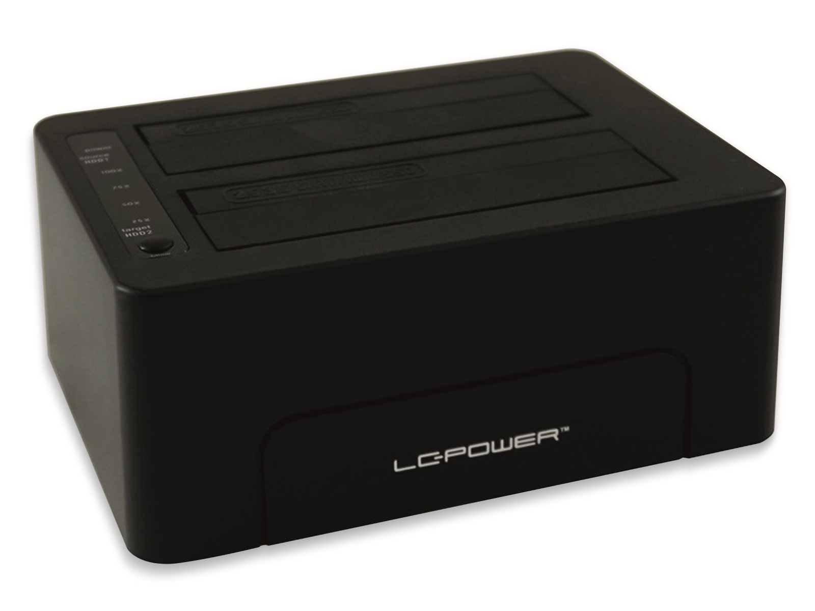 LC POWER Festplatten-Dockingstation LC-DOCK-C, USB 3.1 Typ-C, Dual-Bay