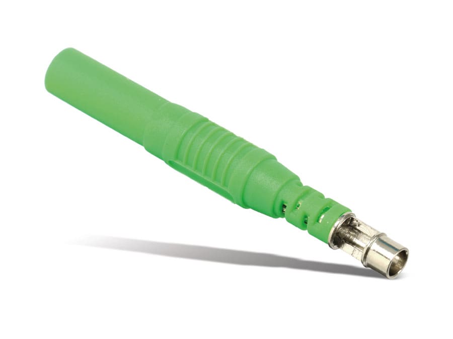 4 mm Labor-Sicherheitsstecker, CAT II, grün