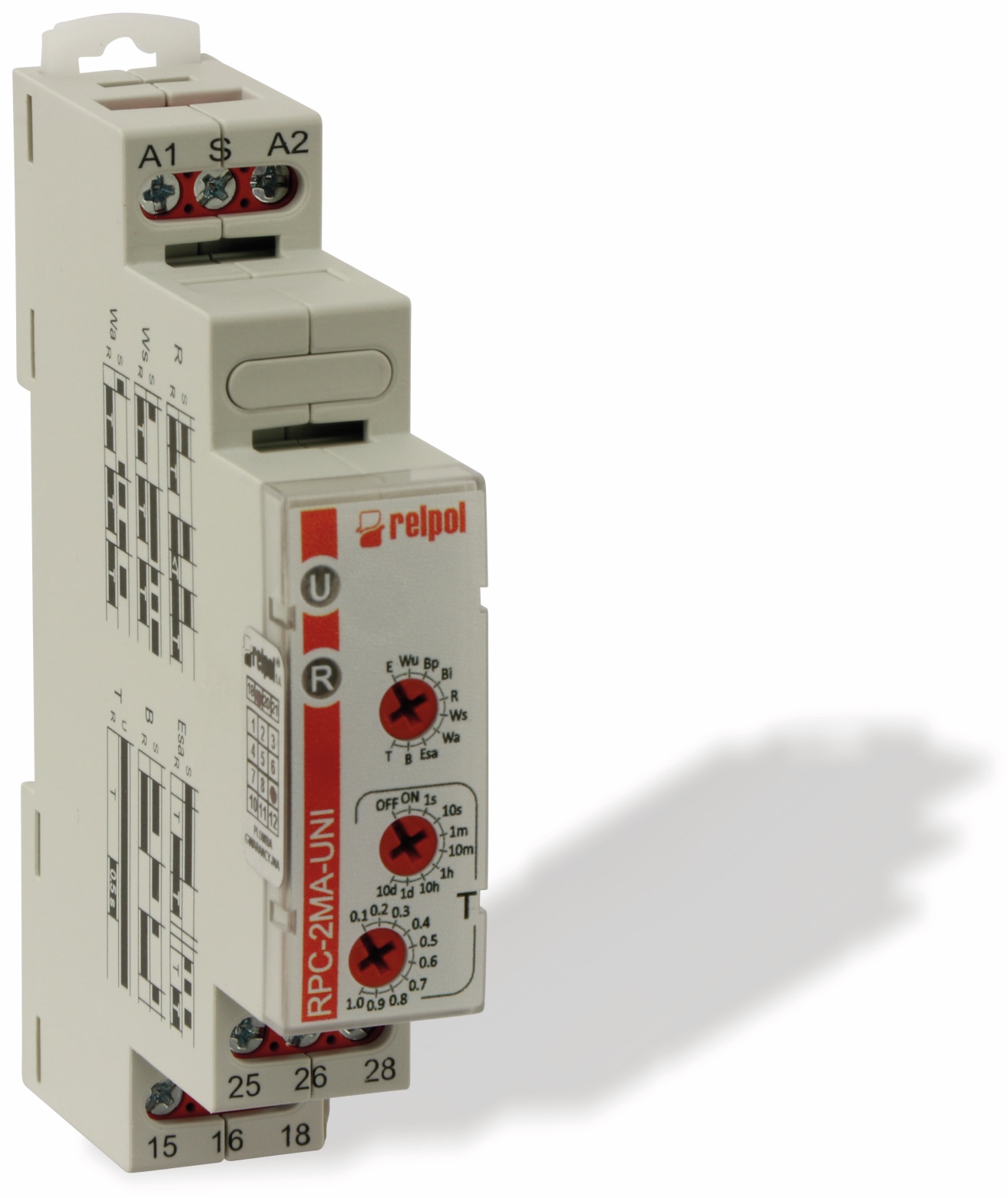RELTECH Zeitrelais RMFR2, 2 Wechsler, 10 Funktionen RELTECH Zeitrelais RMFR2, 2 Wechsler, 10 Funktionen