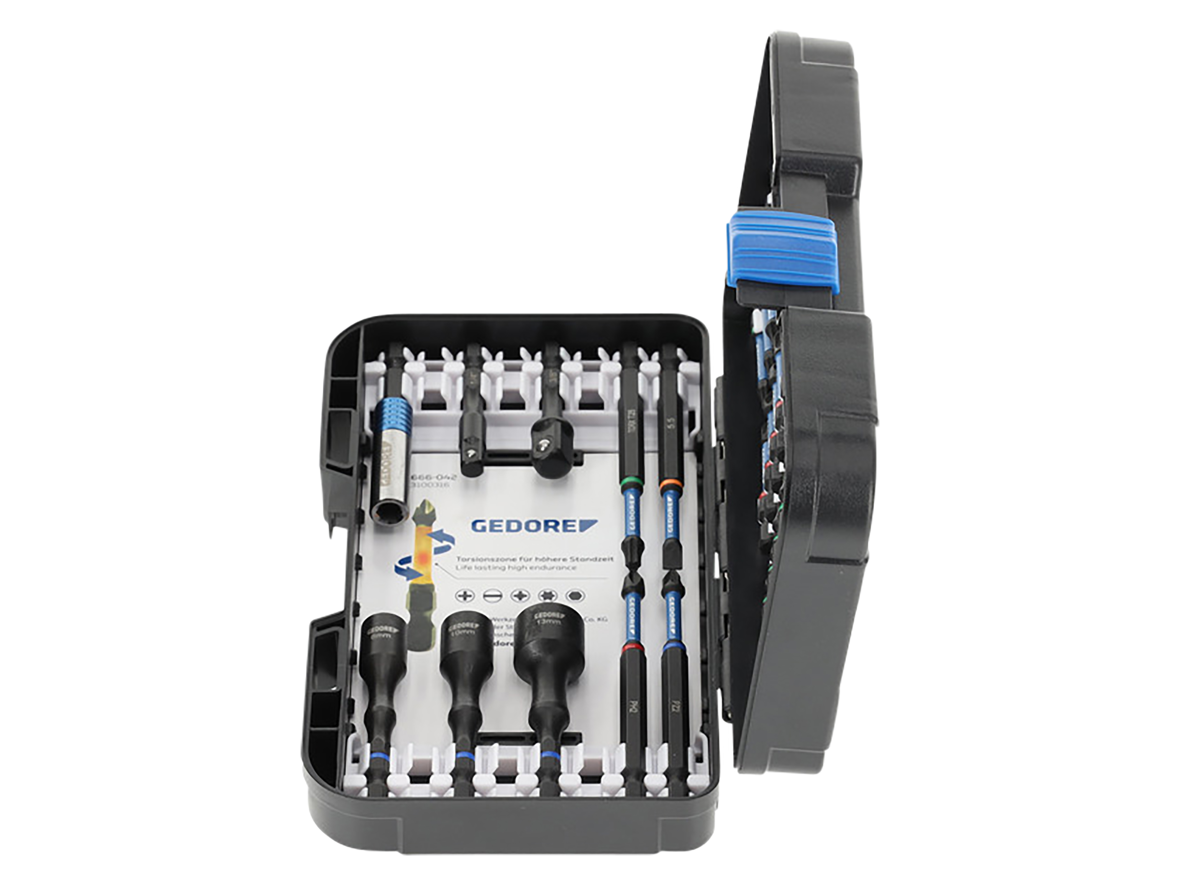 GEDORE BLAU Torsions-Bit-Set, 666-0,42, 42-teilig