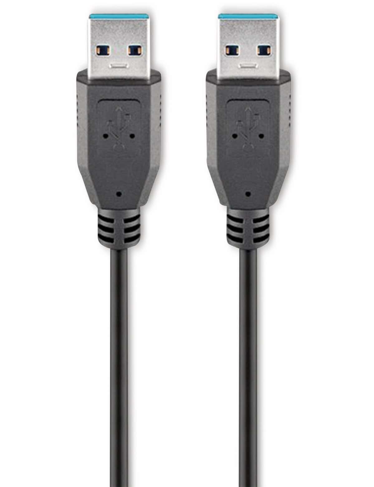 GOOBAY USB 3.0 Super-Speed Anschlusskabel, A/A, 95716, 0,5 m, schwarz