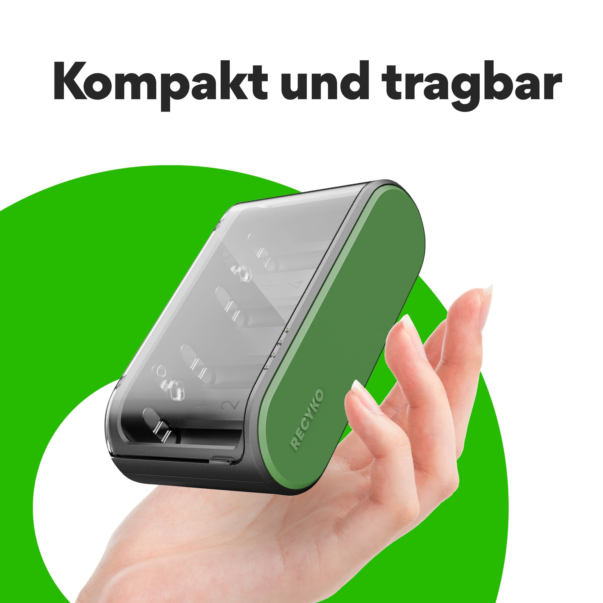 GP ReCyko USB-Akku-Ladegerät B631für AAA, AA, C, D, 9V NiMH Akkus