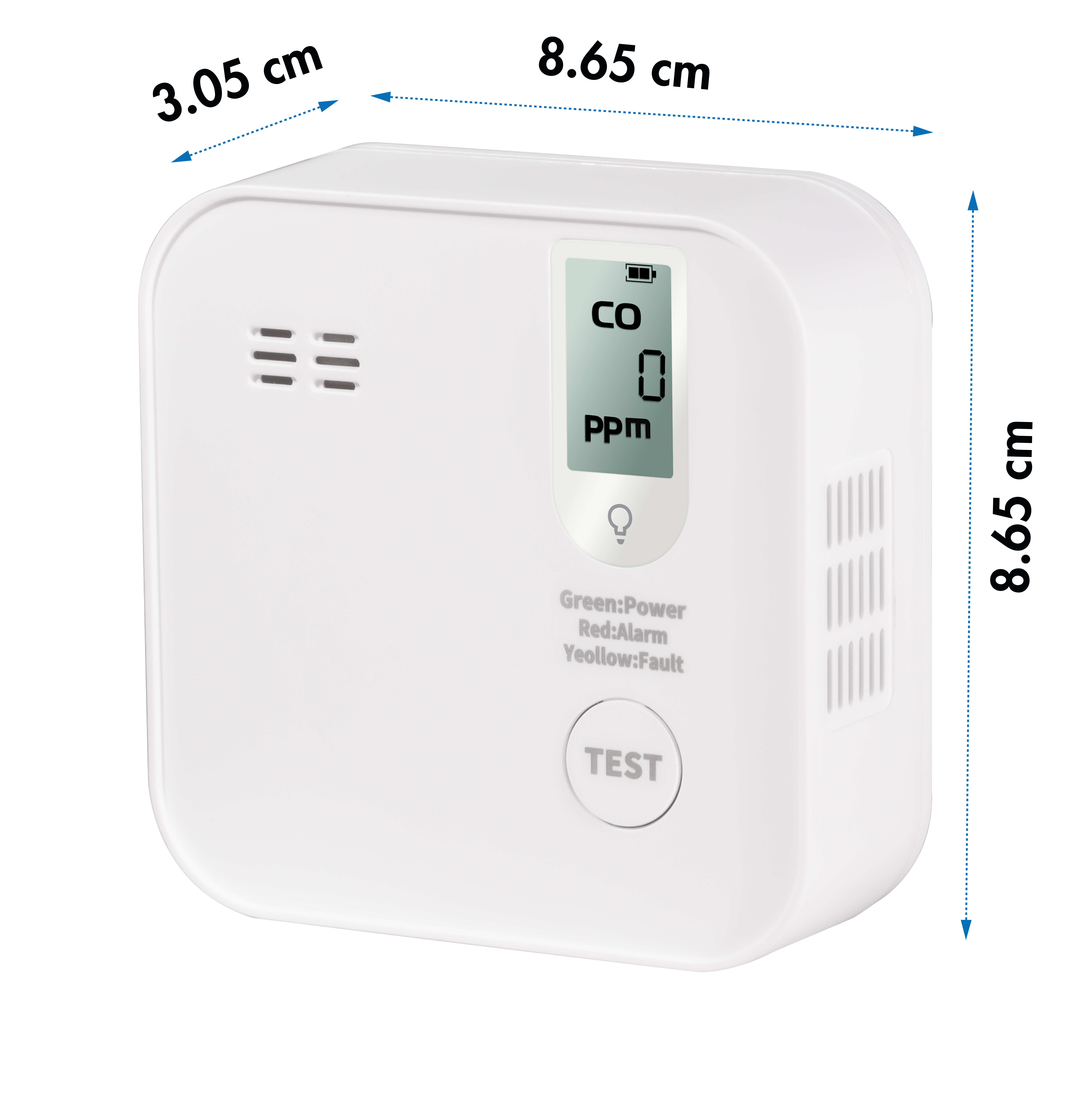 LOGILINK Kohlenmonoxid-Melder SC0123, weiß