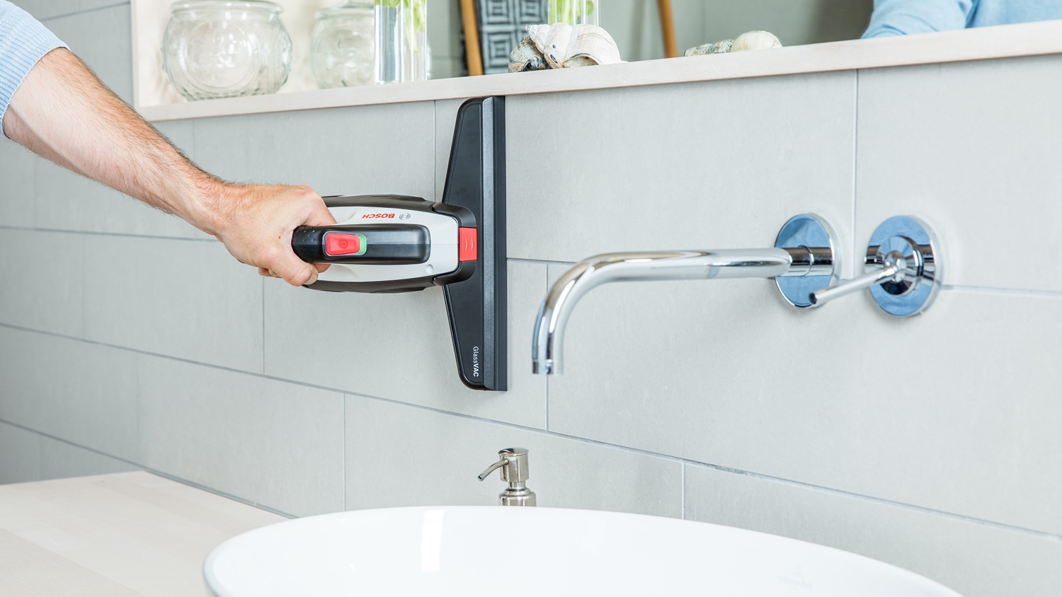 BOSCH Akku-Fensterreiniger, GlassVAC, 06008B7000