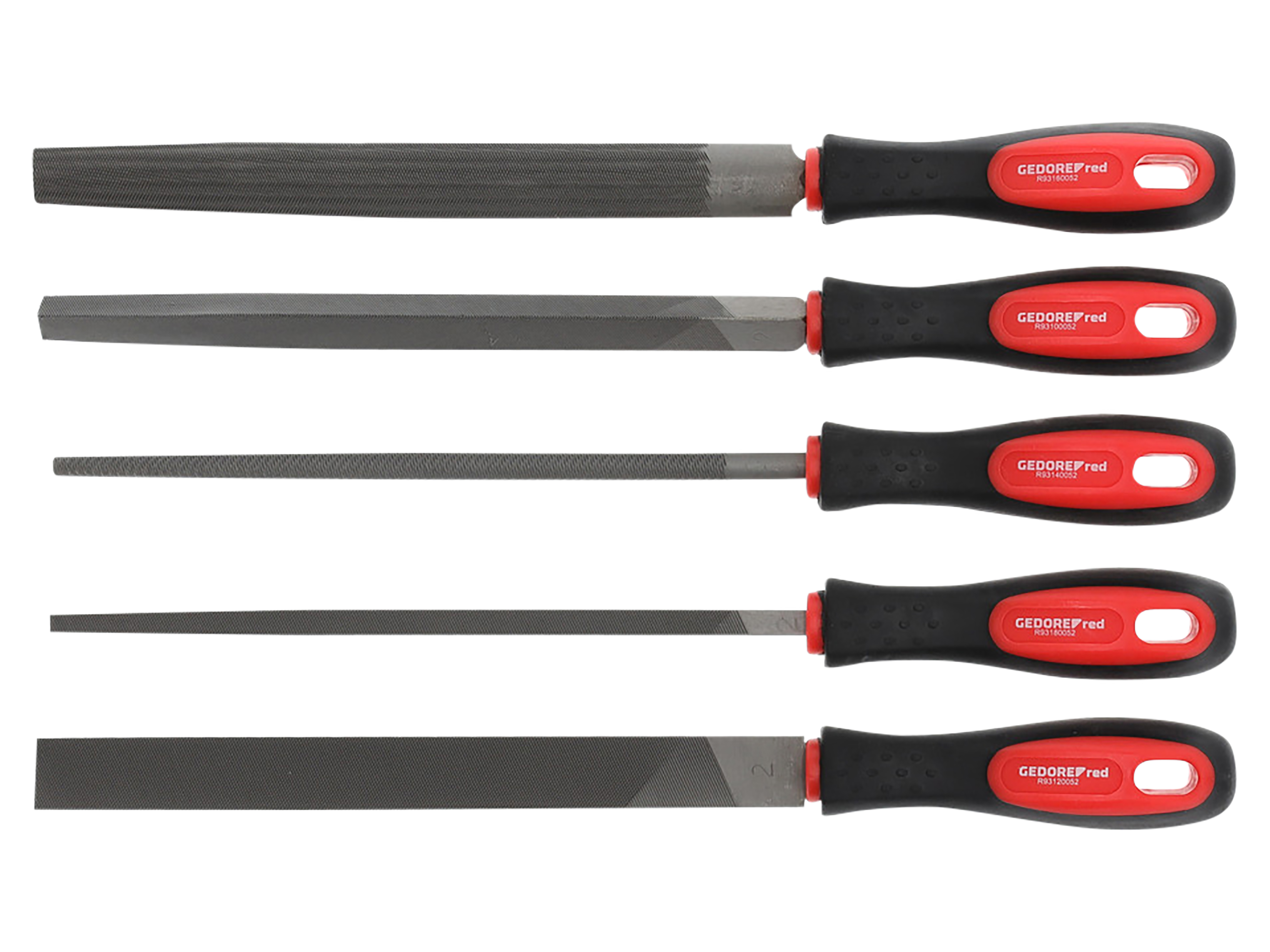GEDORE RED Feilensatz, R93000005, 5-teilig